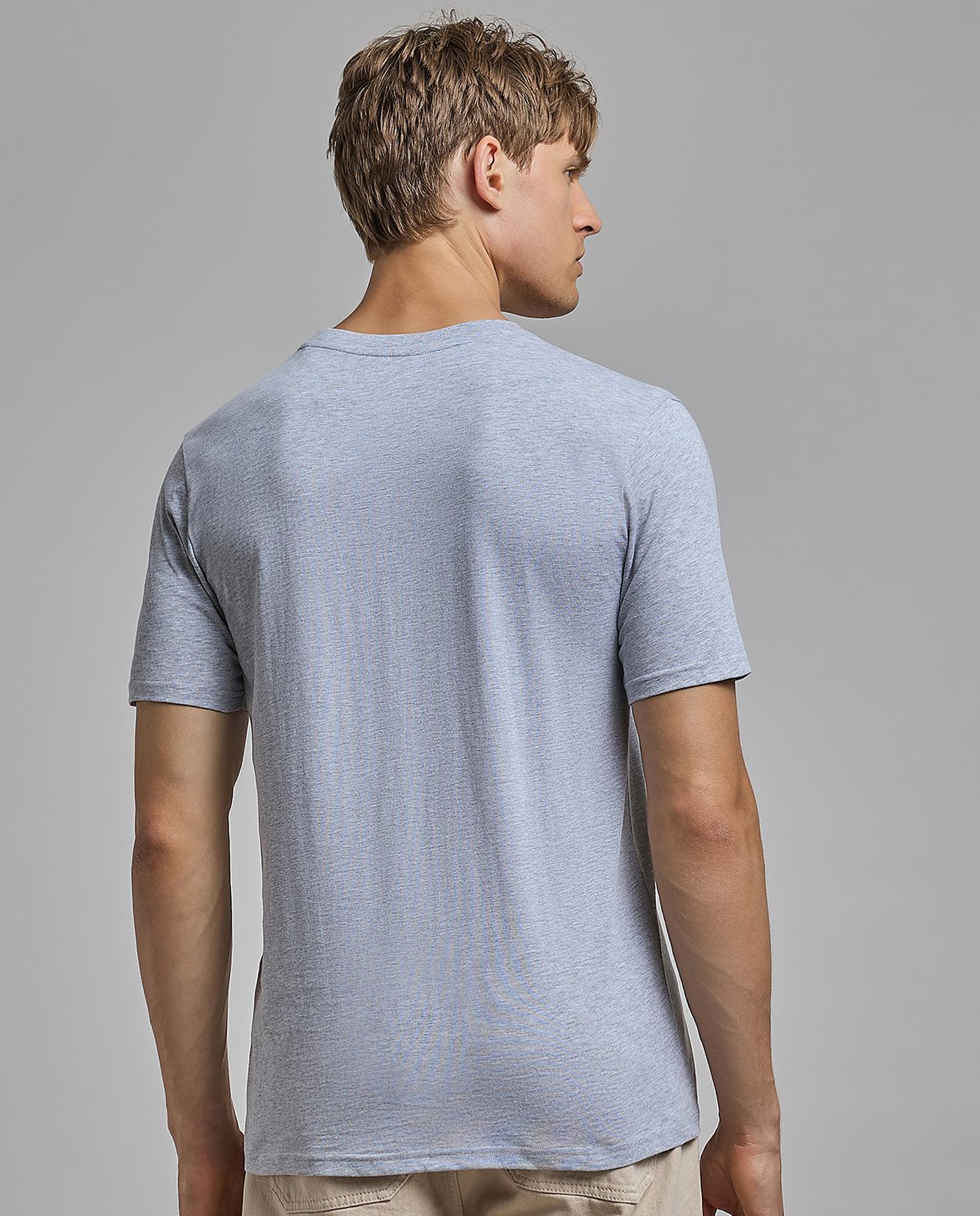 Typography Print T-Shirt with Crew Neck and Short Sleeves