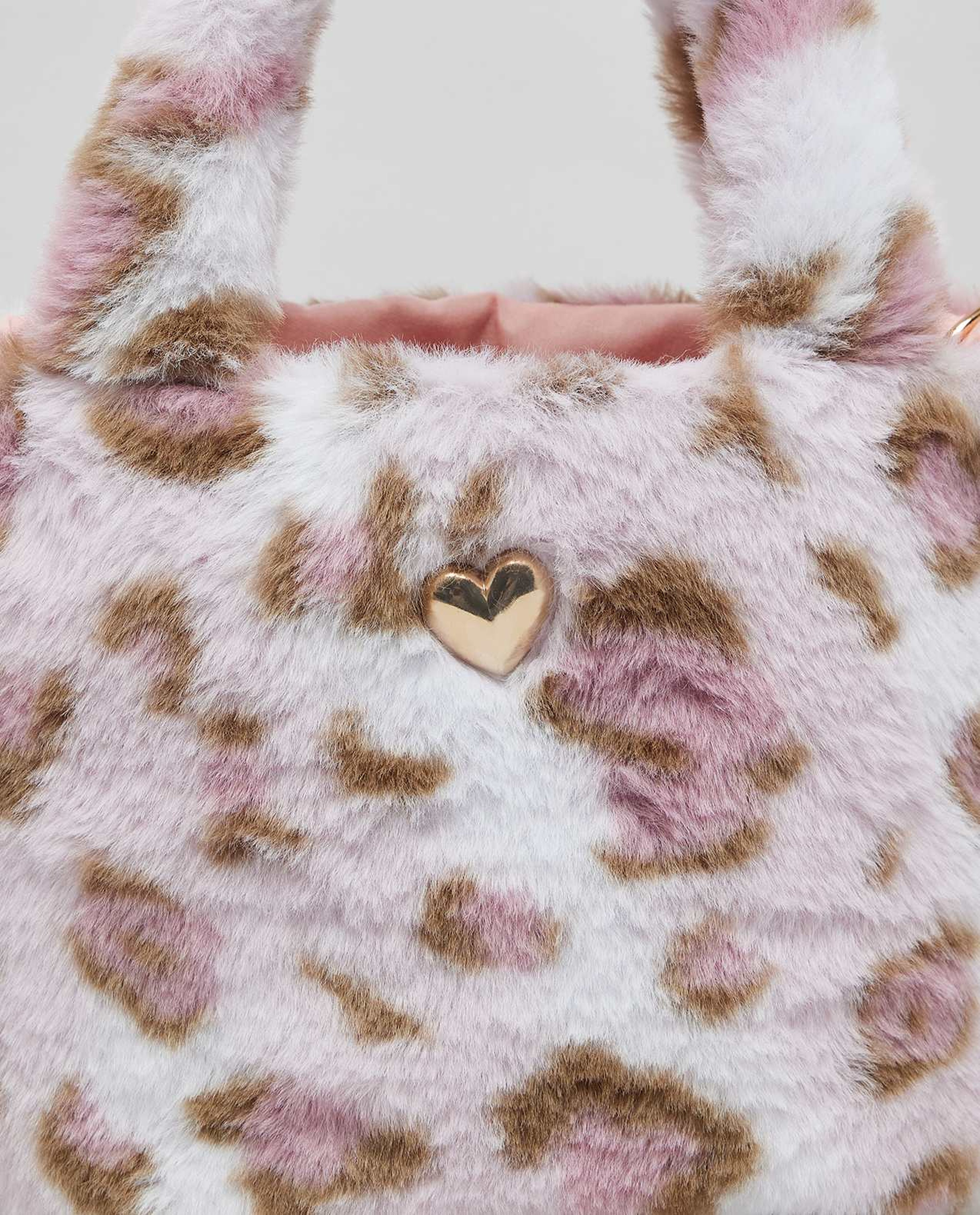 Animal Patterned Furry Mini Bag