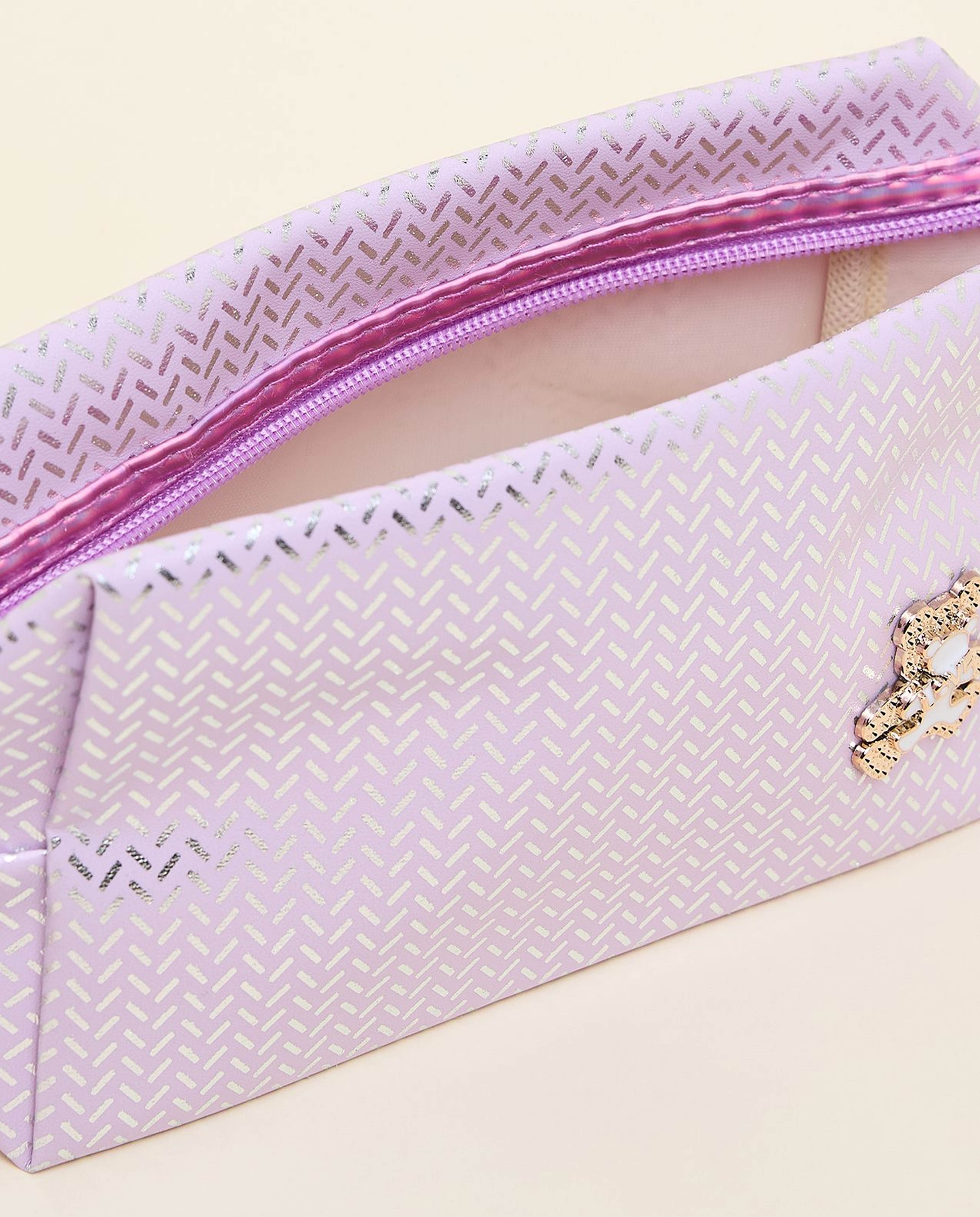 Patterned Cosmetic Pouch