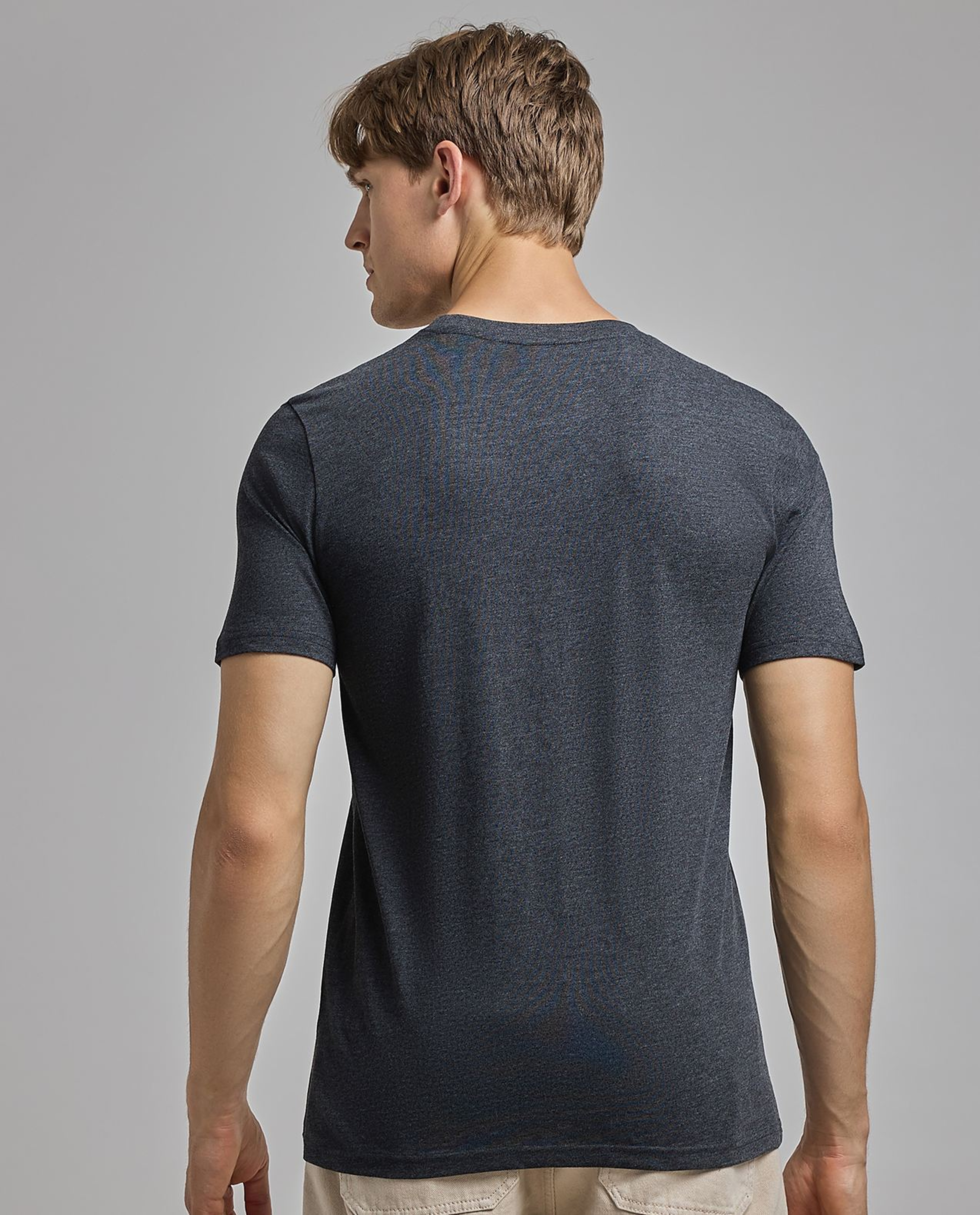 Printed T-Shirt with Crew Neck and Short Sleeves