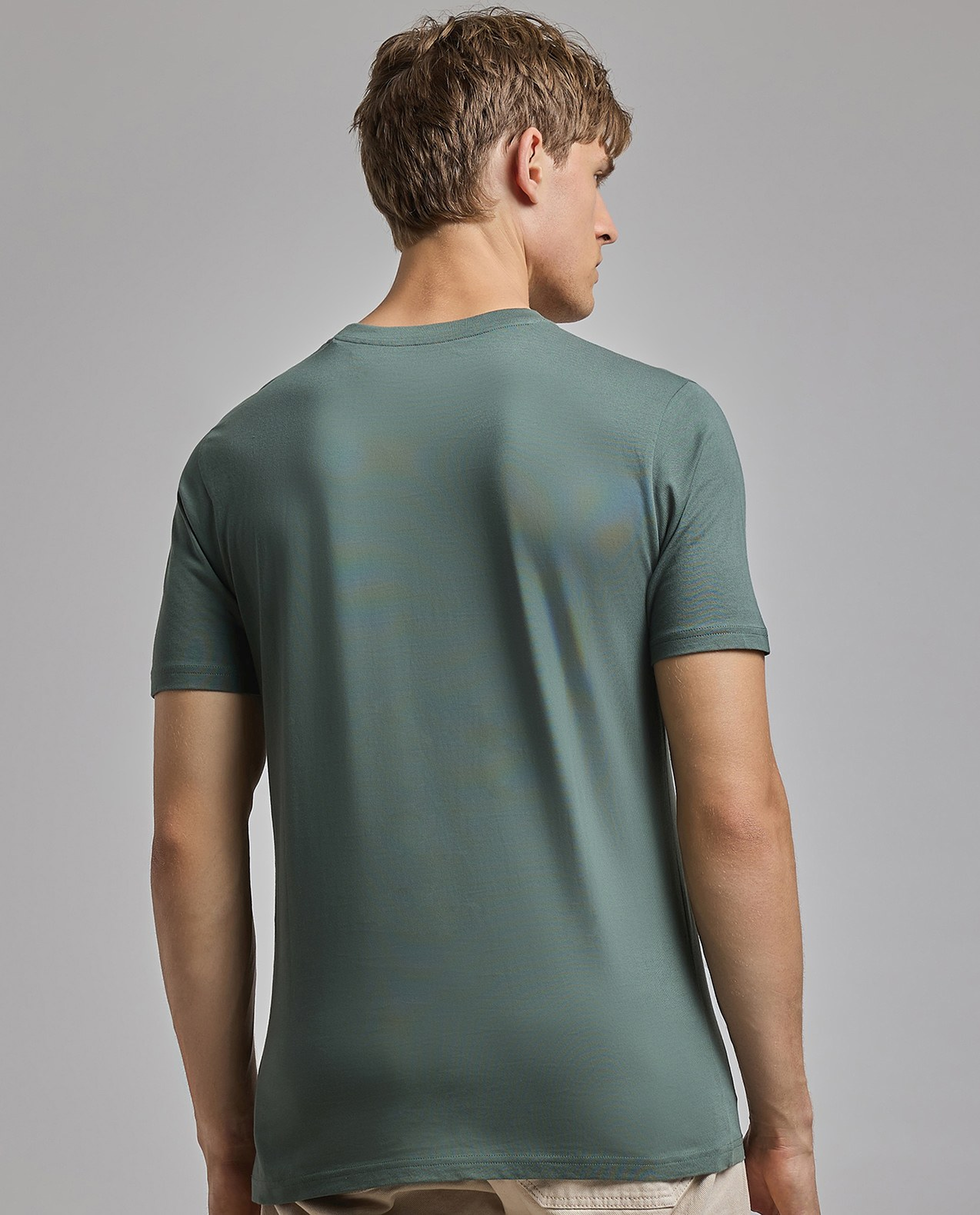 Printed T-Shirt with Crew Neck and Short Sleeves