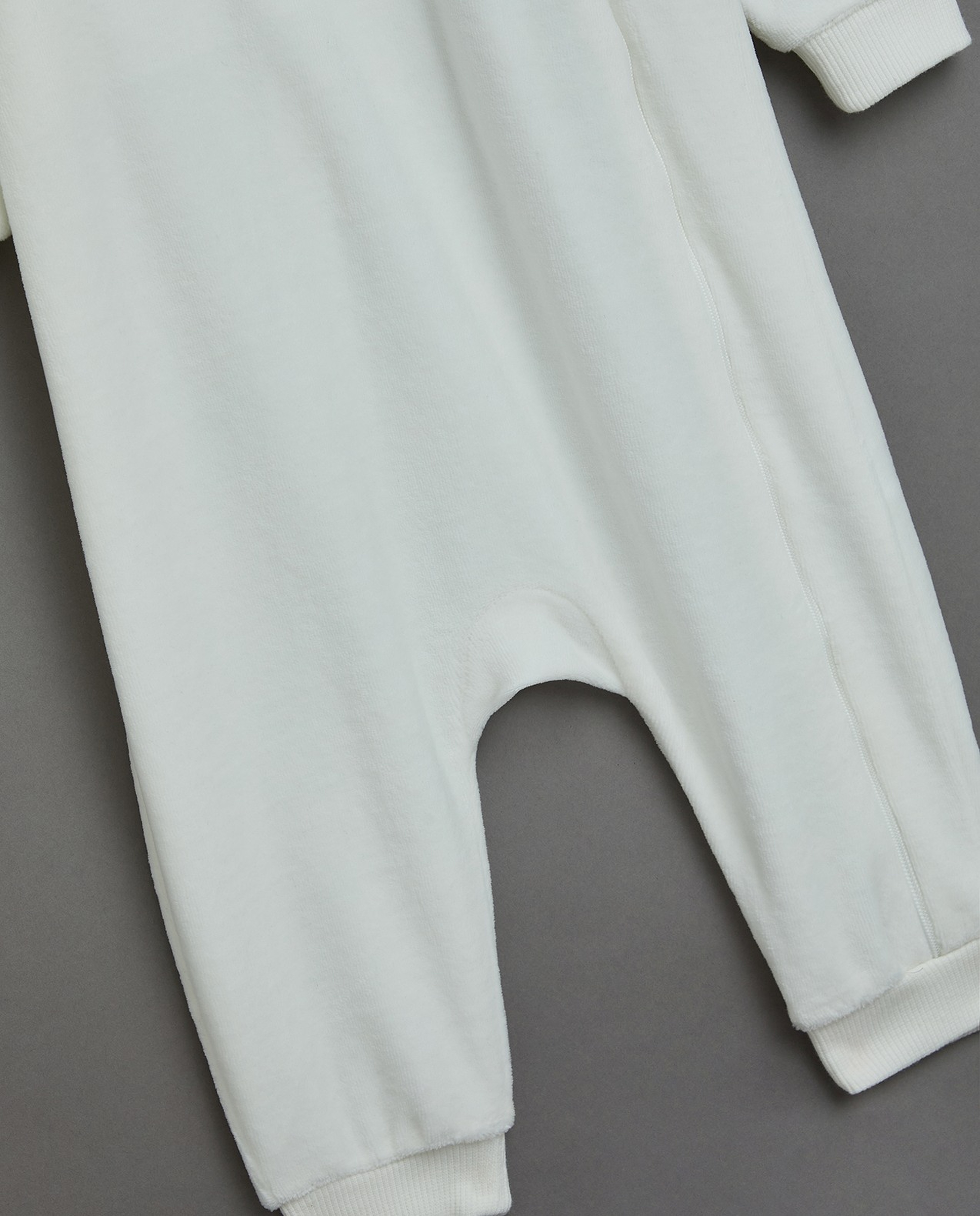 Embroidered Hooded Sleepsuit