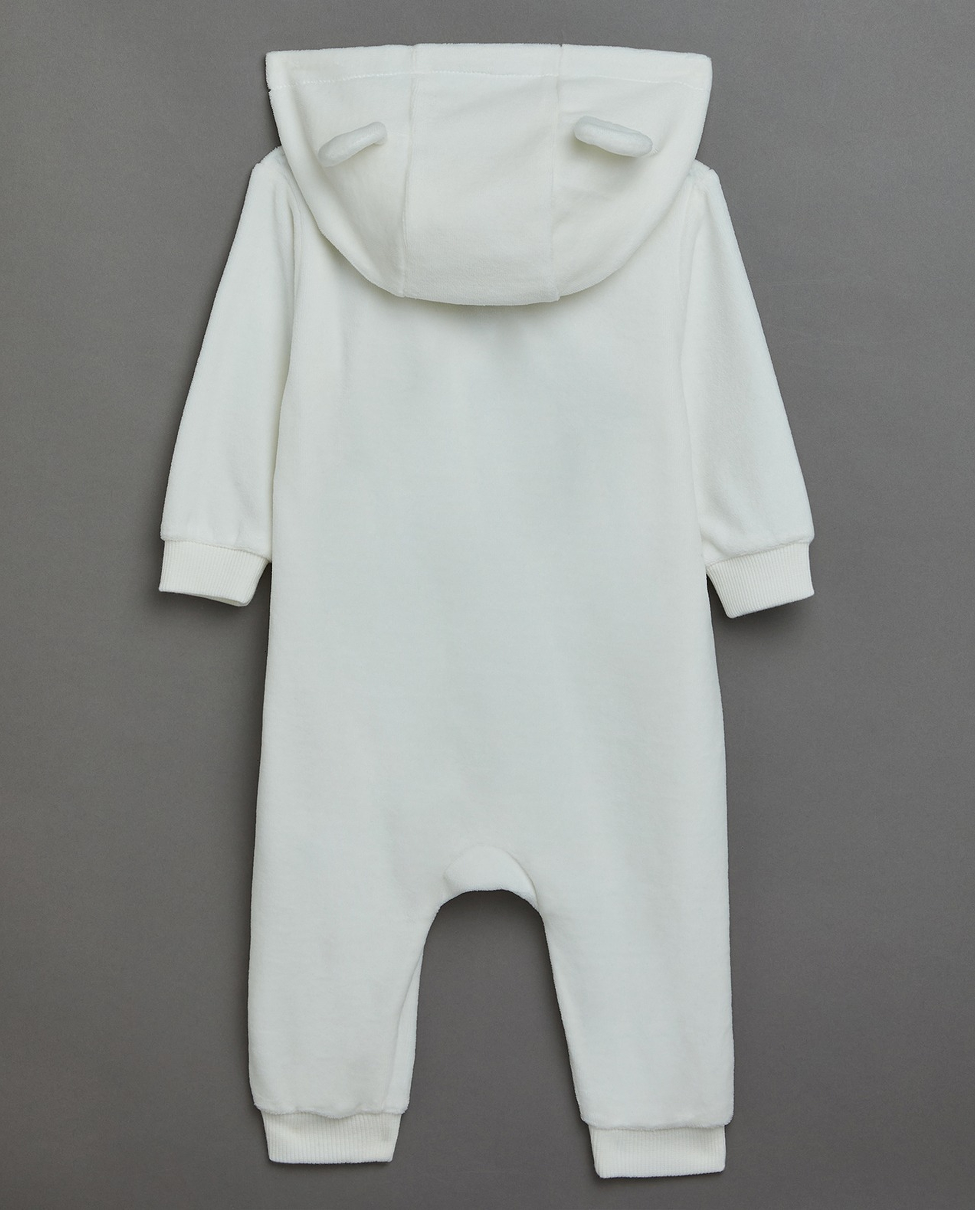 Embroidered Hooded Sleepsuit
