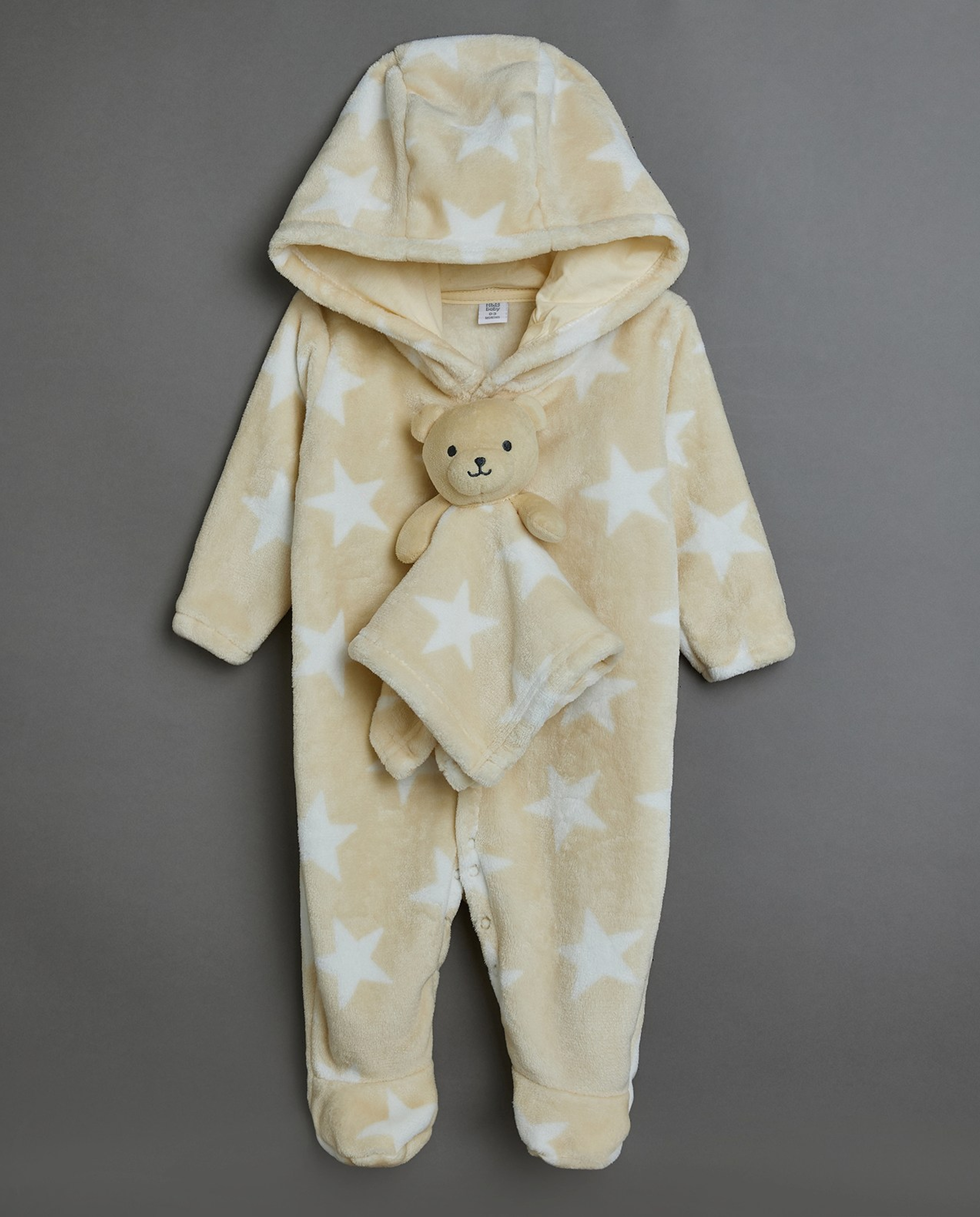 Patterned Hooded Sleepsuit
