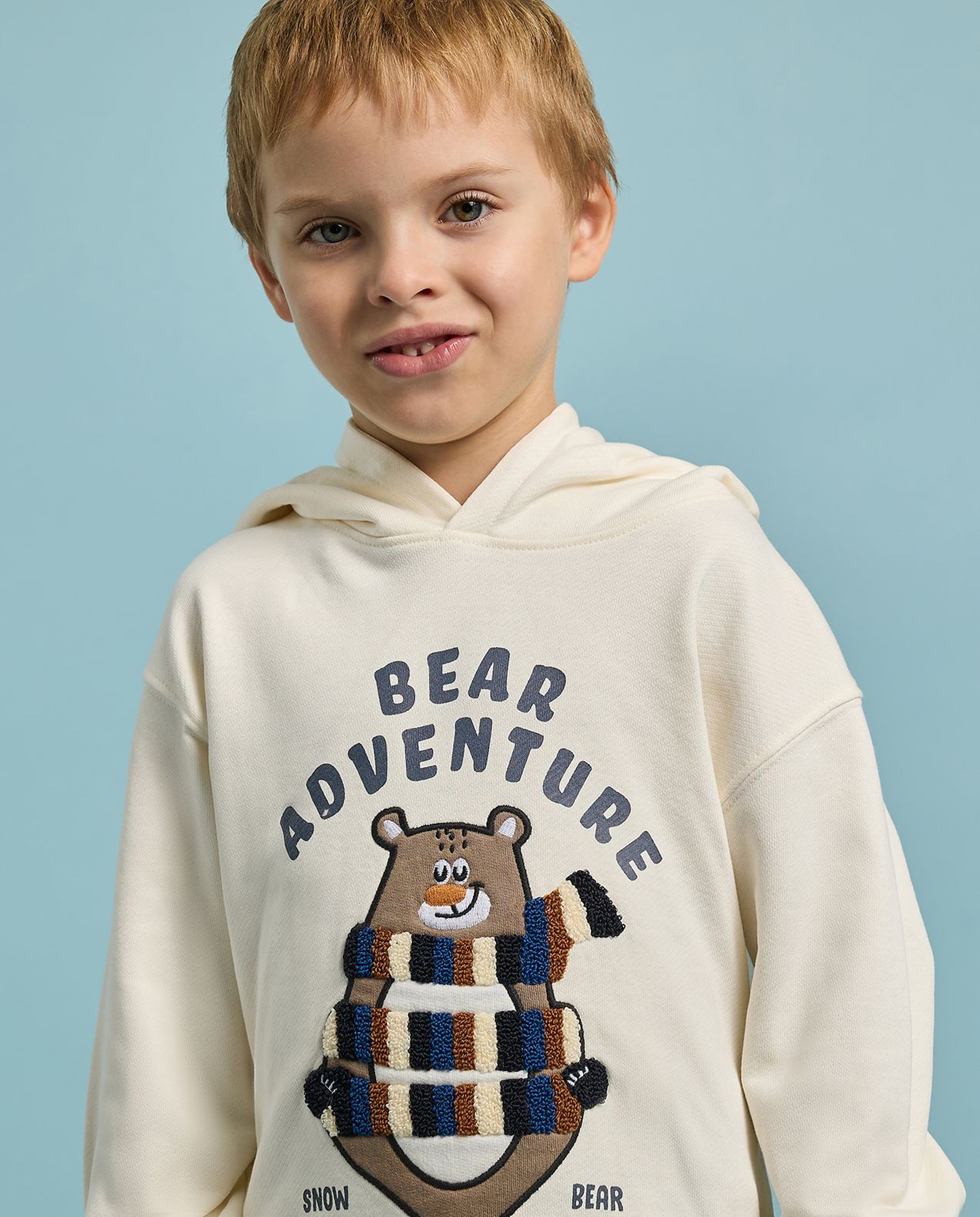 Printed Sweatshirt with Crew Neck and Long Sleeves