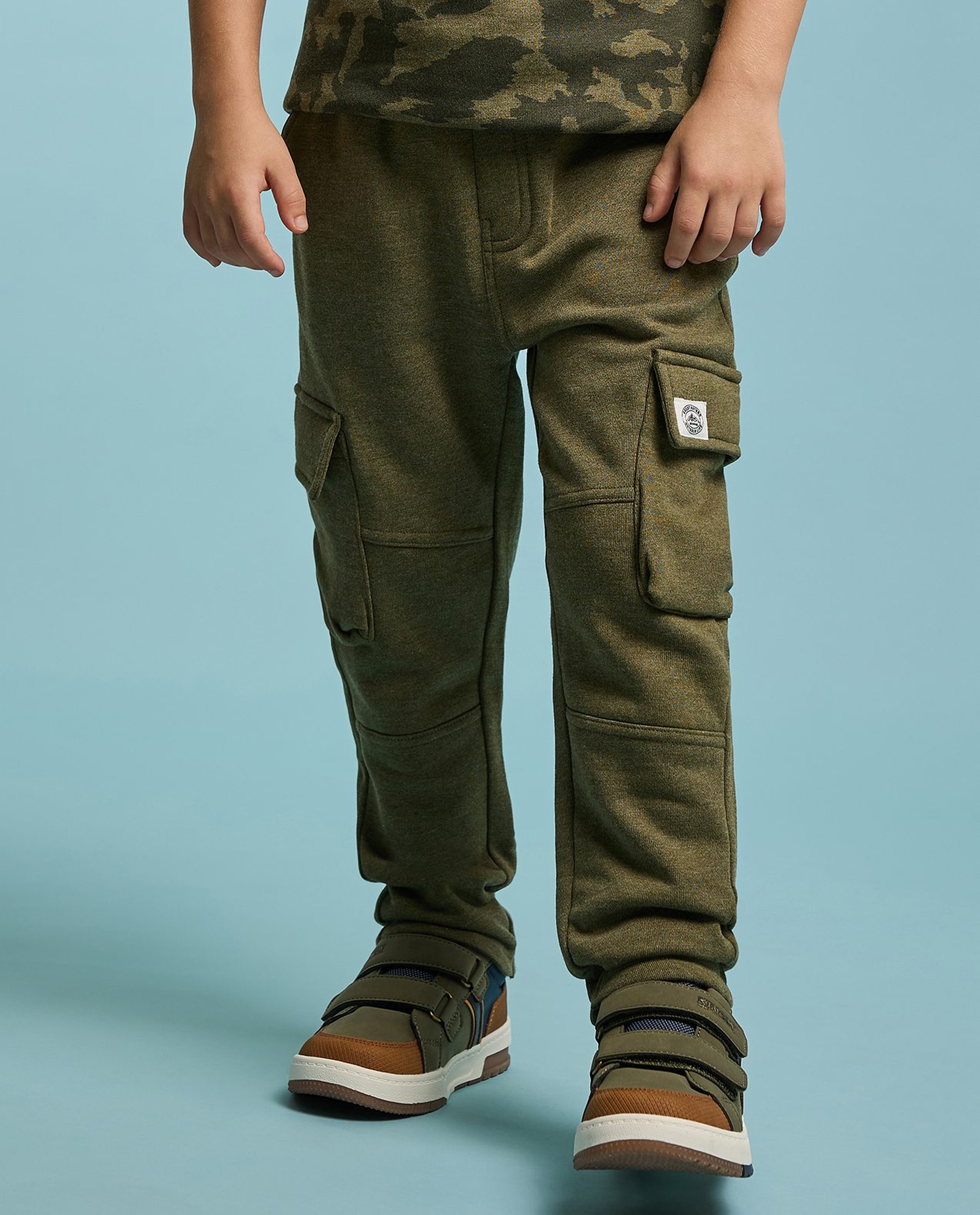 Camo Printed Sweatshirt and Pant Set