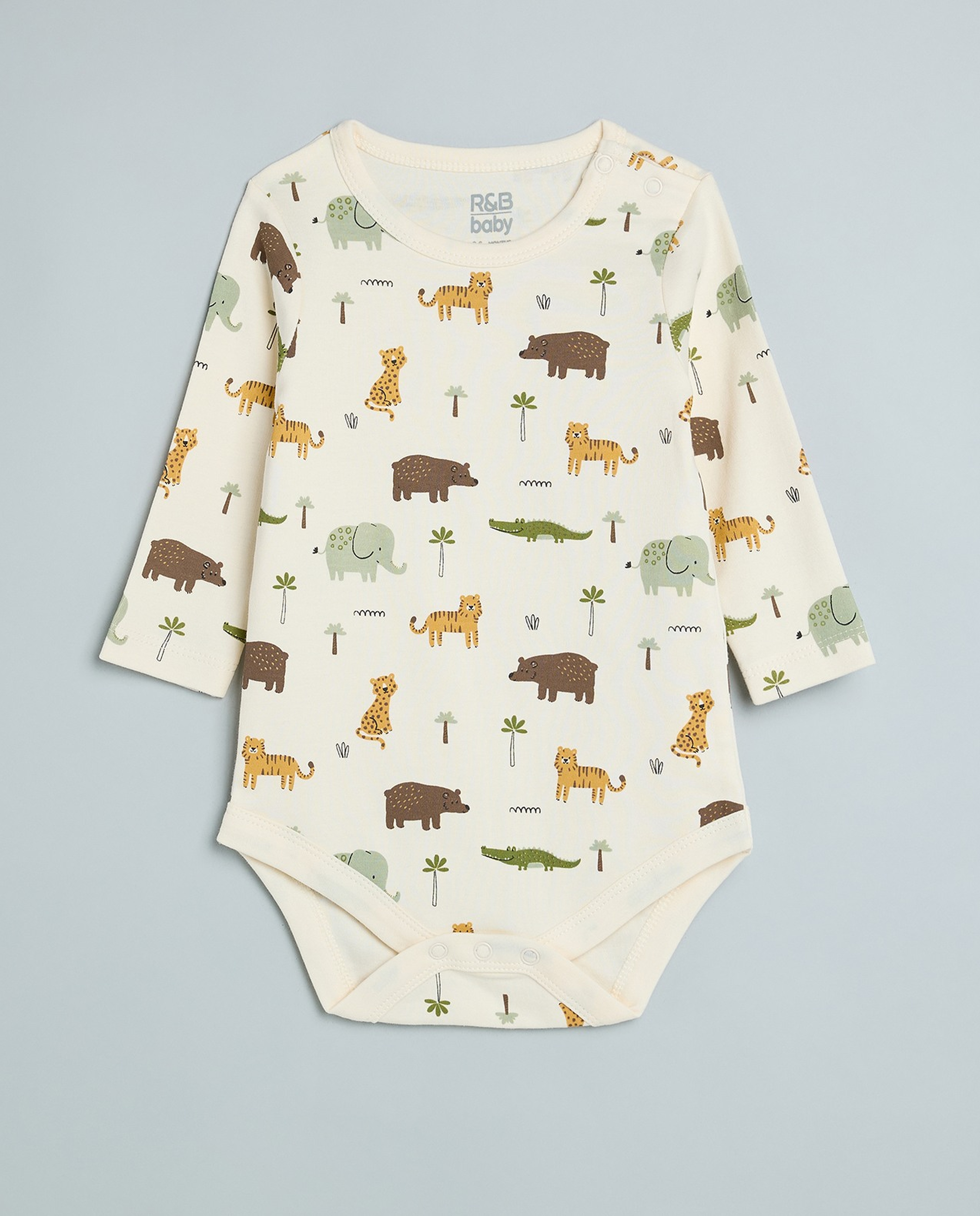 3 Pack Printed Bodysuits with Long Sleeves