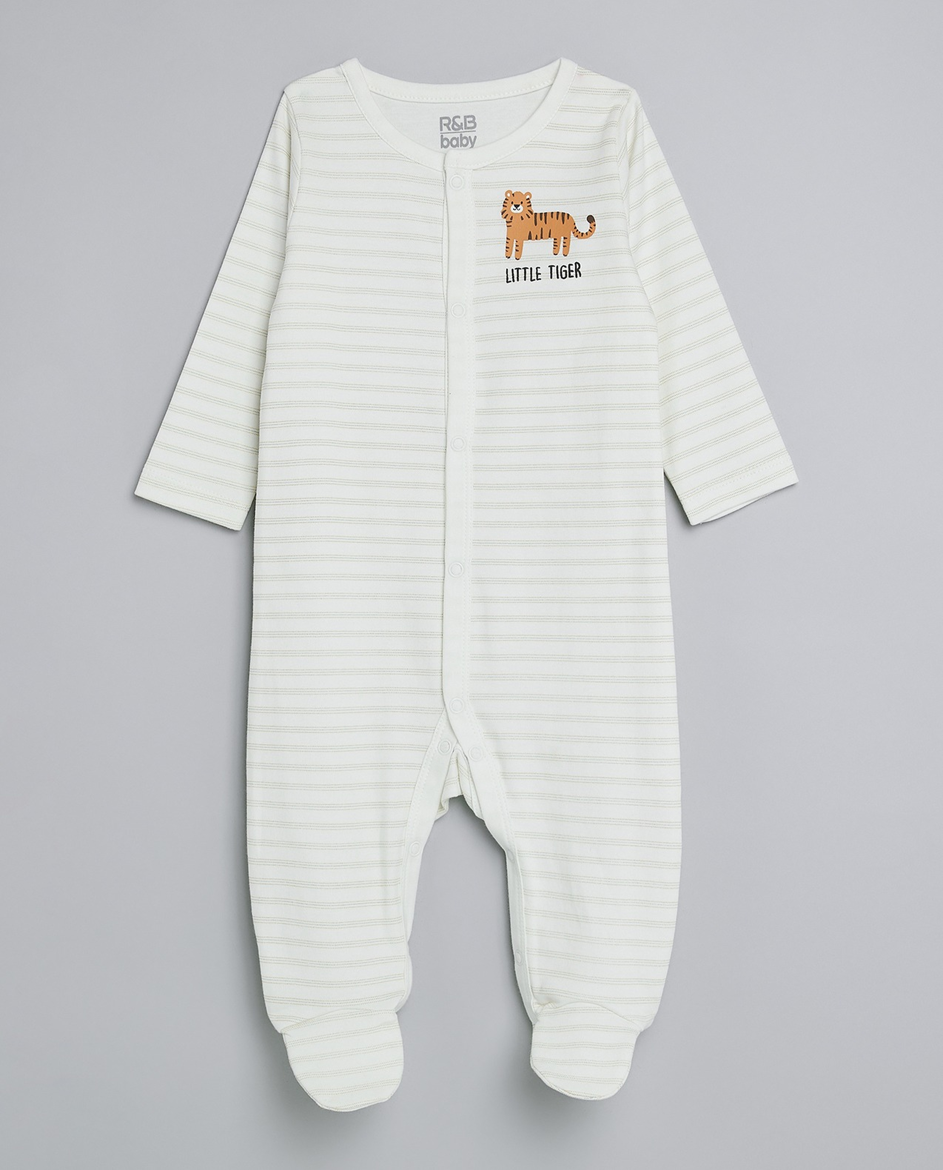3 Pack Printed Sleepsuits with Long Sleeves