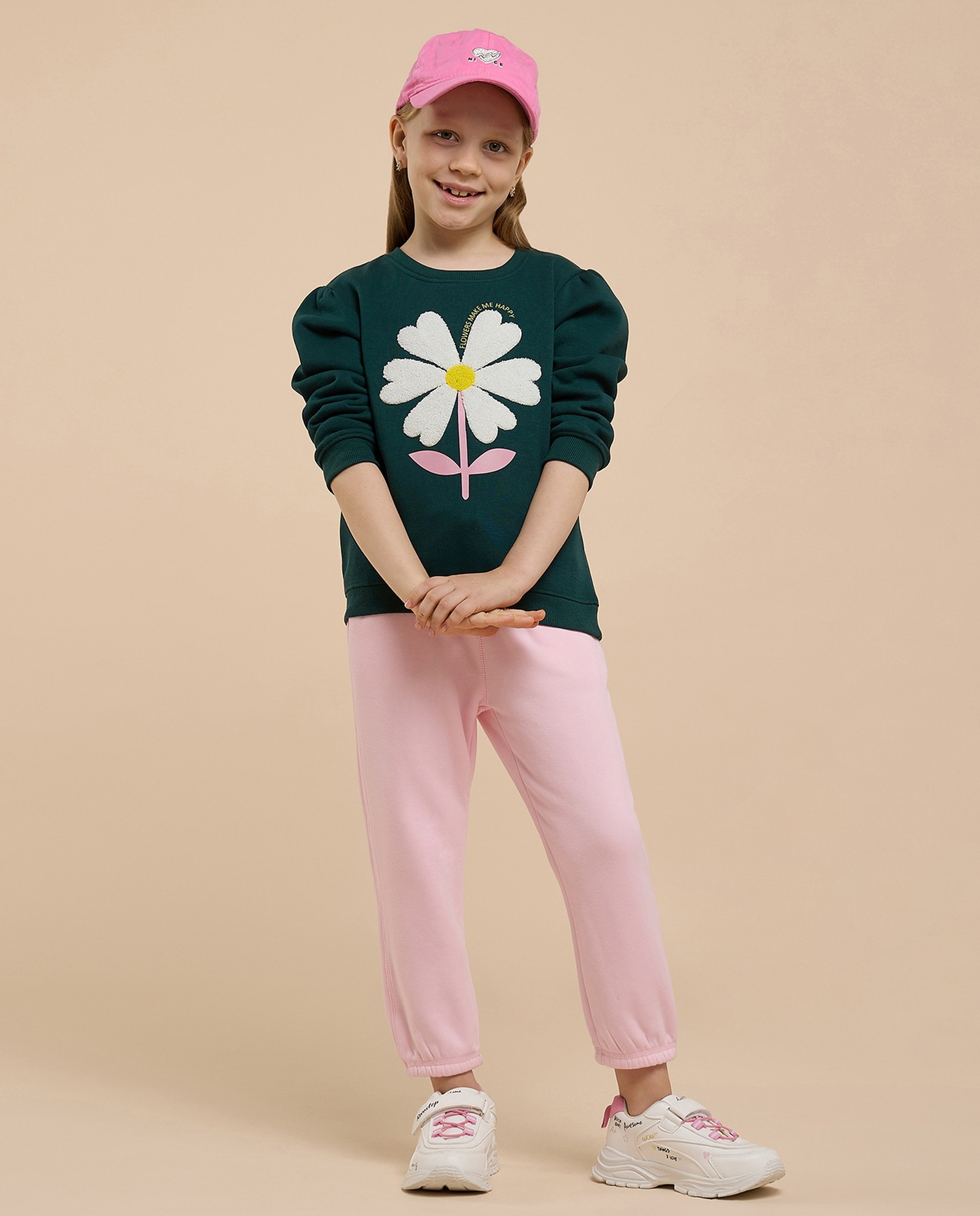 Printed Sweatshirt with Crew Neck and Long Sleeves