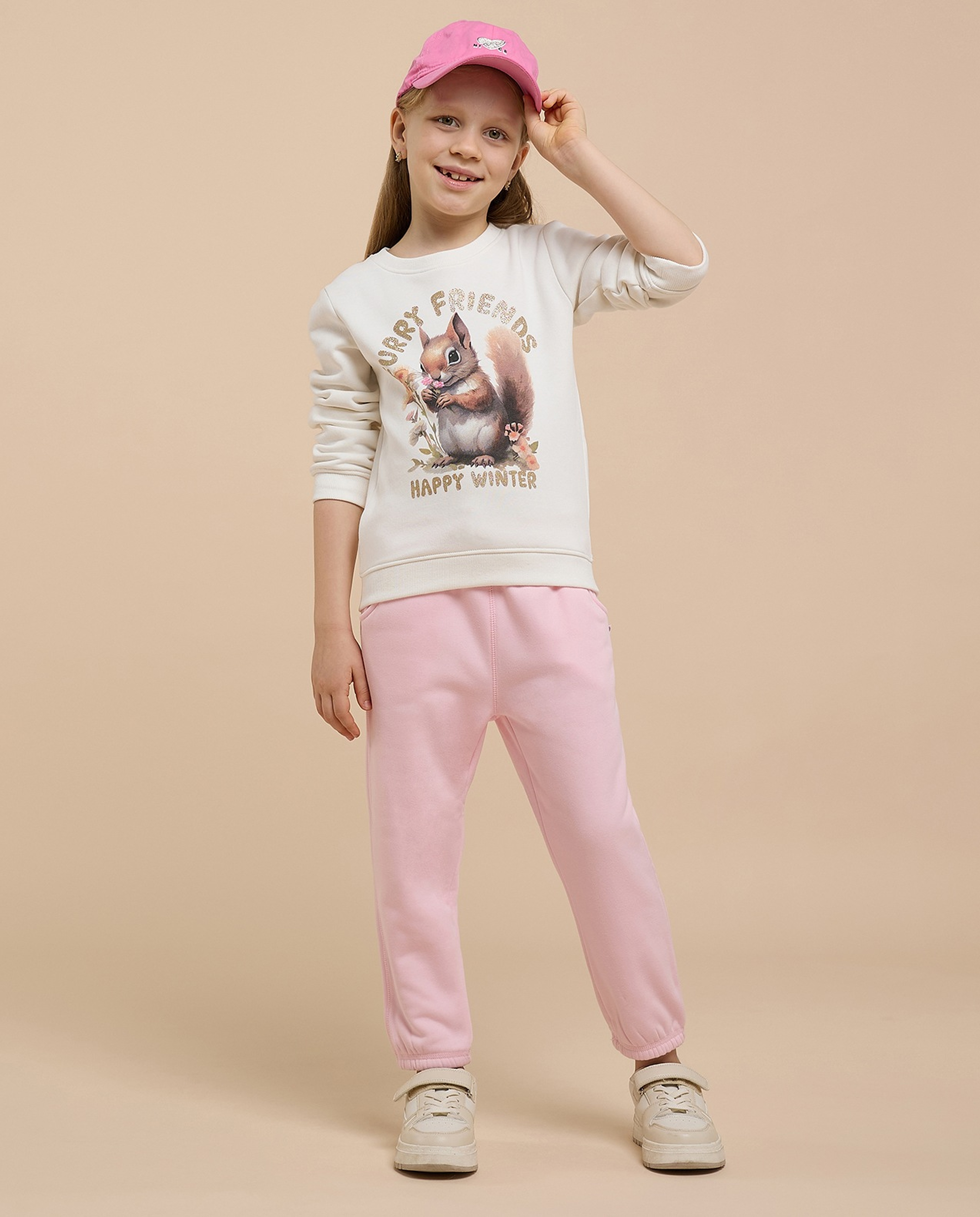 Printed Sweatshirt with Crew Neck and Long Sleeves