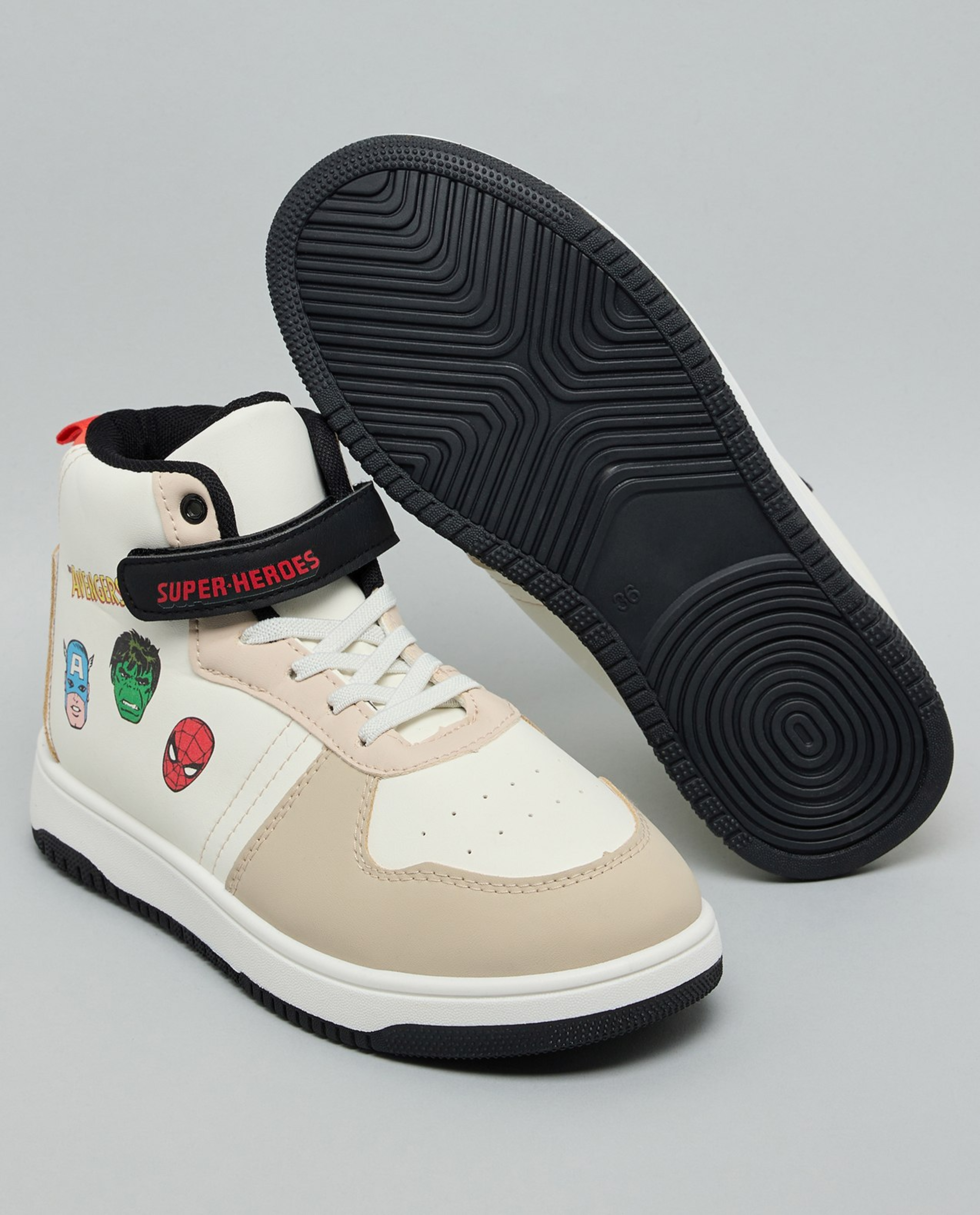 Color Block High Top Sneakers