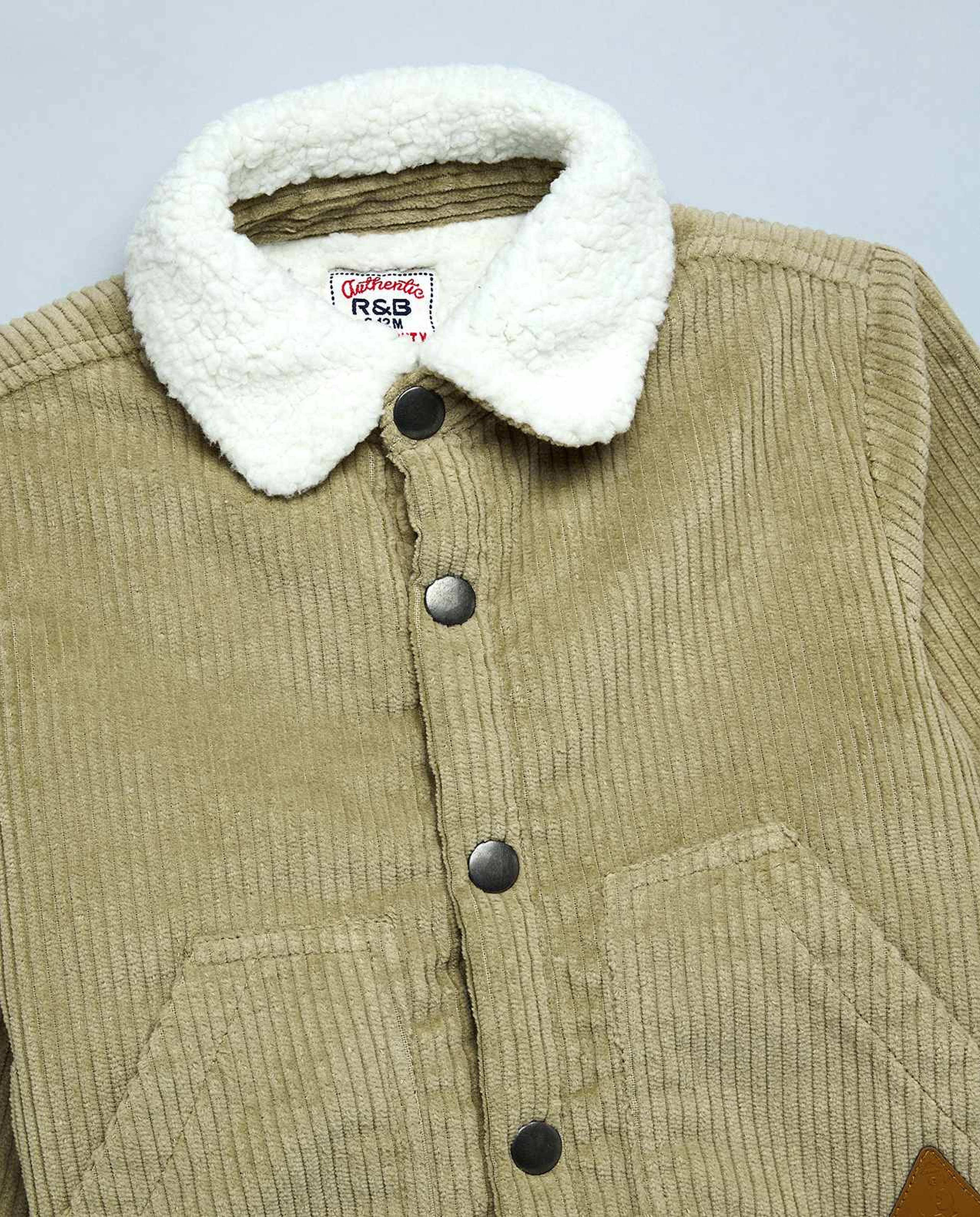 Corduroy Jacket with Button Closure