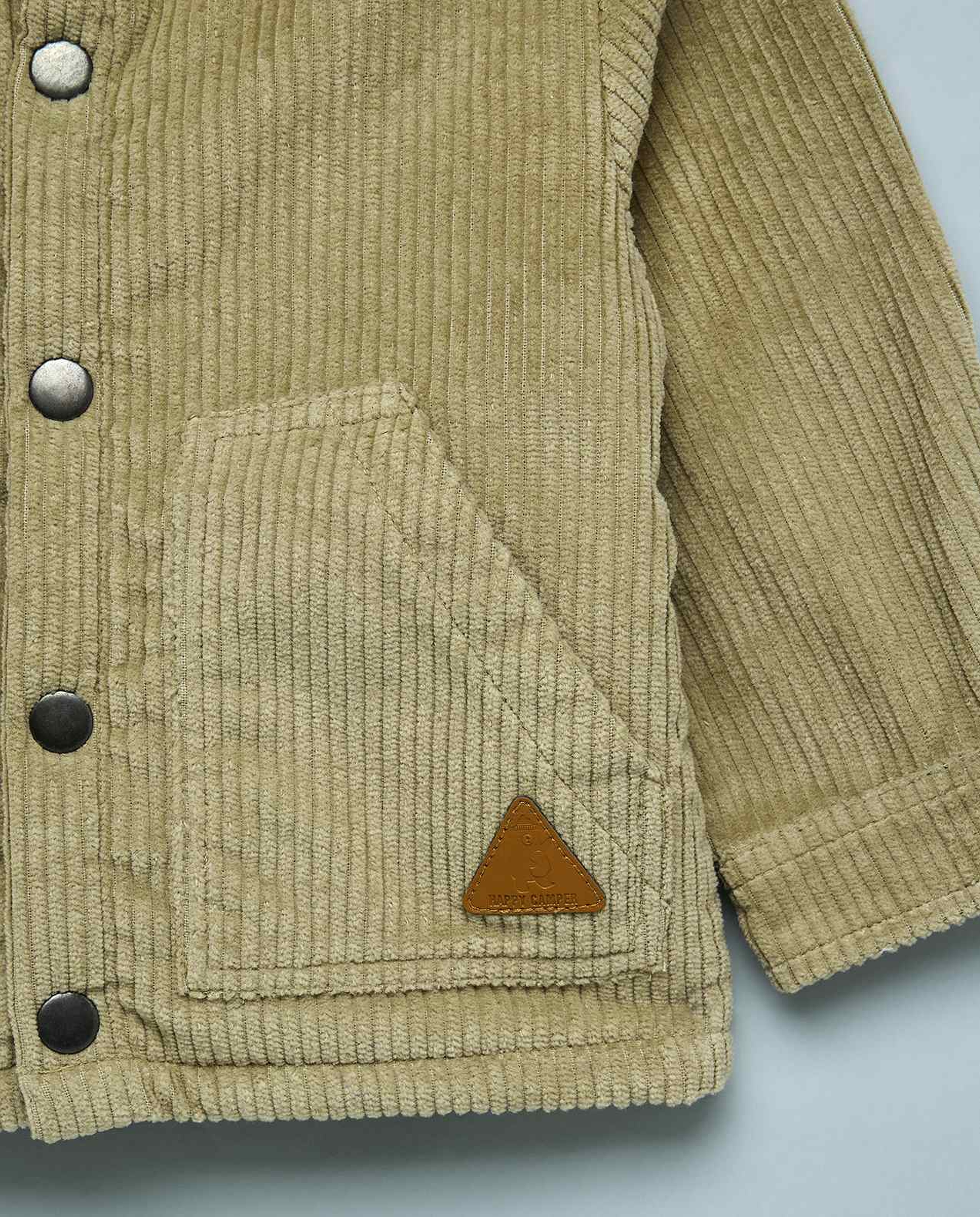 Corduroy Jacket with Button Closure