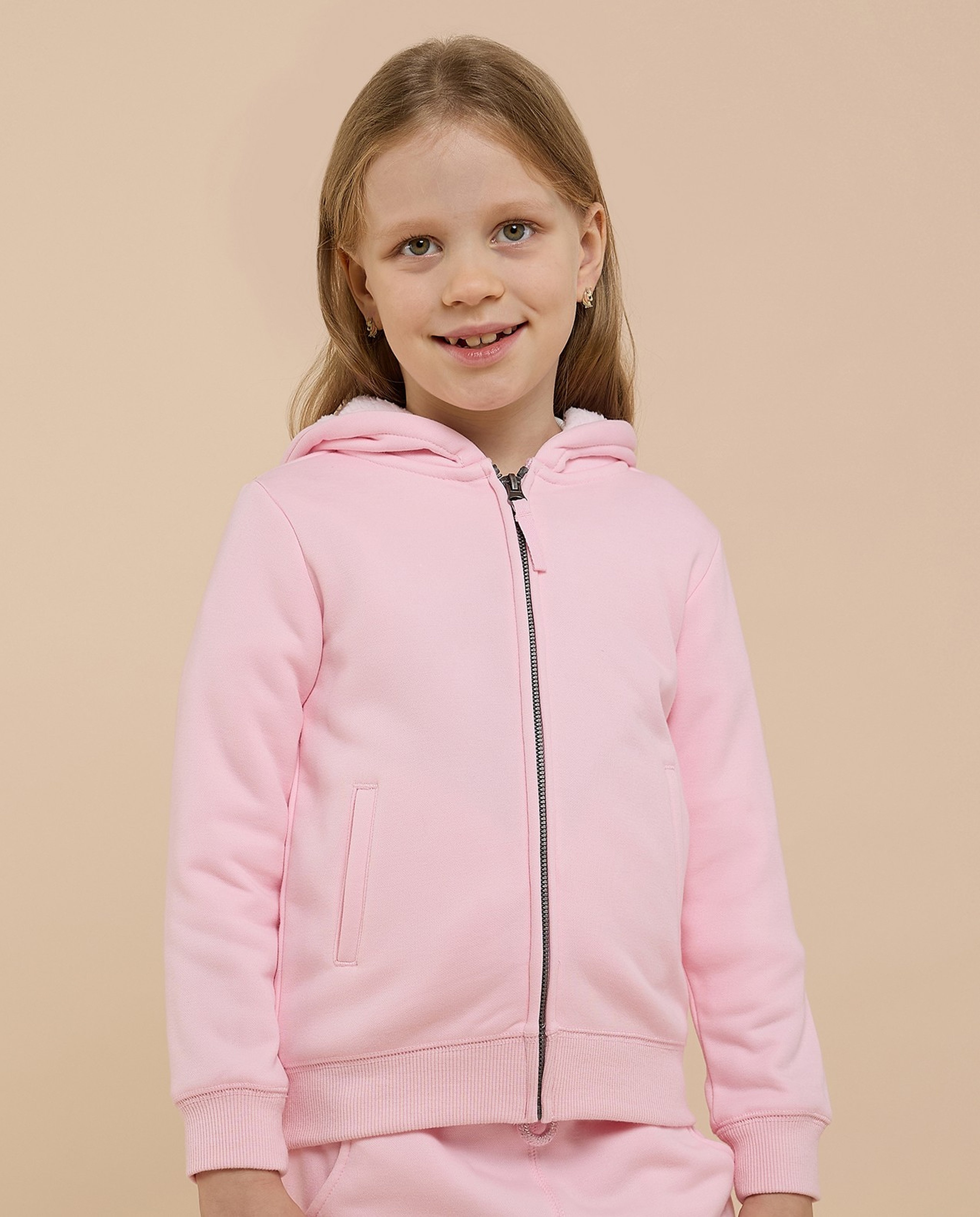 Solid Hooded Clothing Set