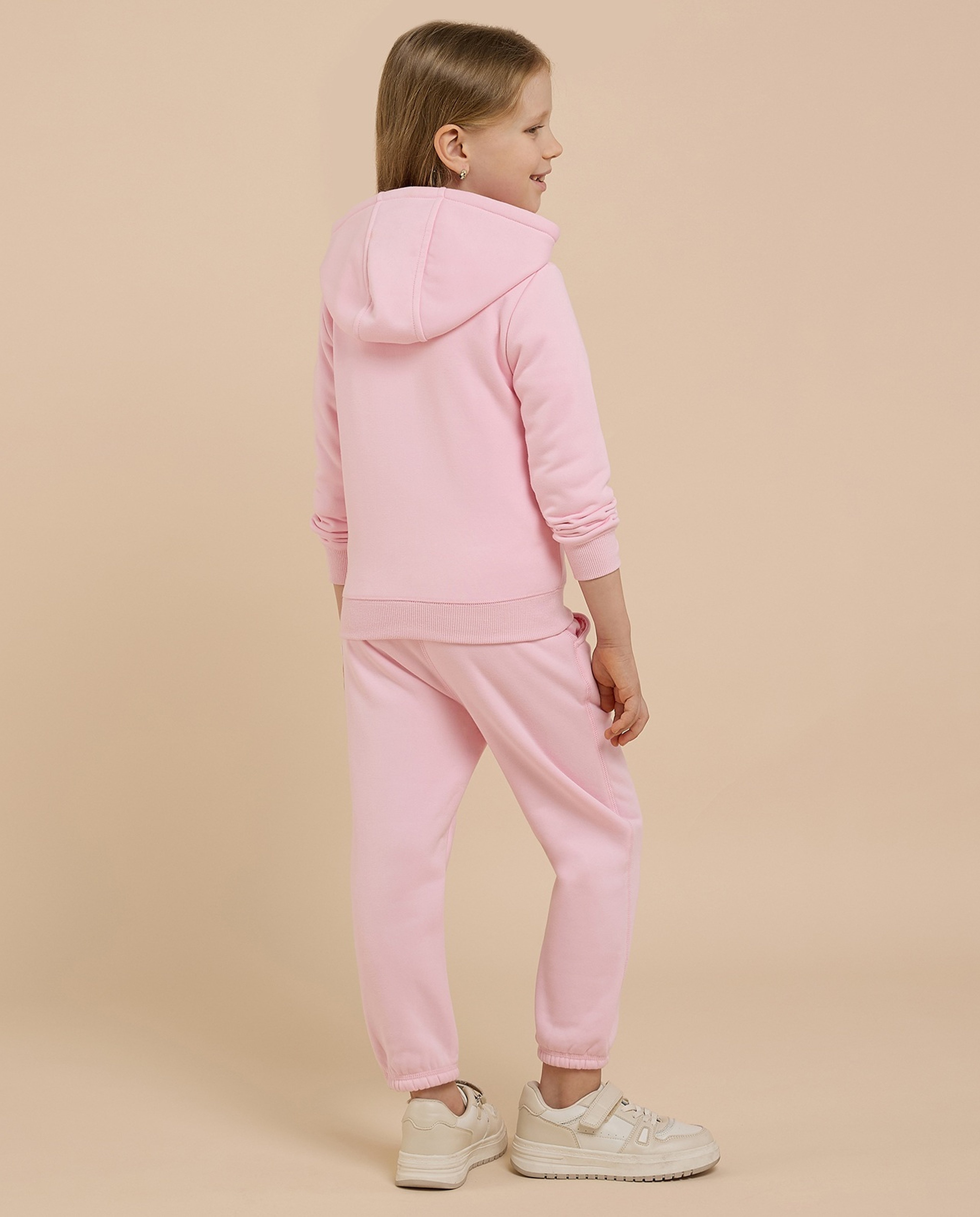 Solid Hooded Clothing Set