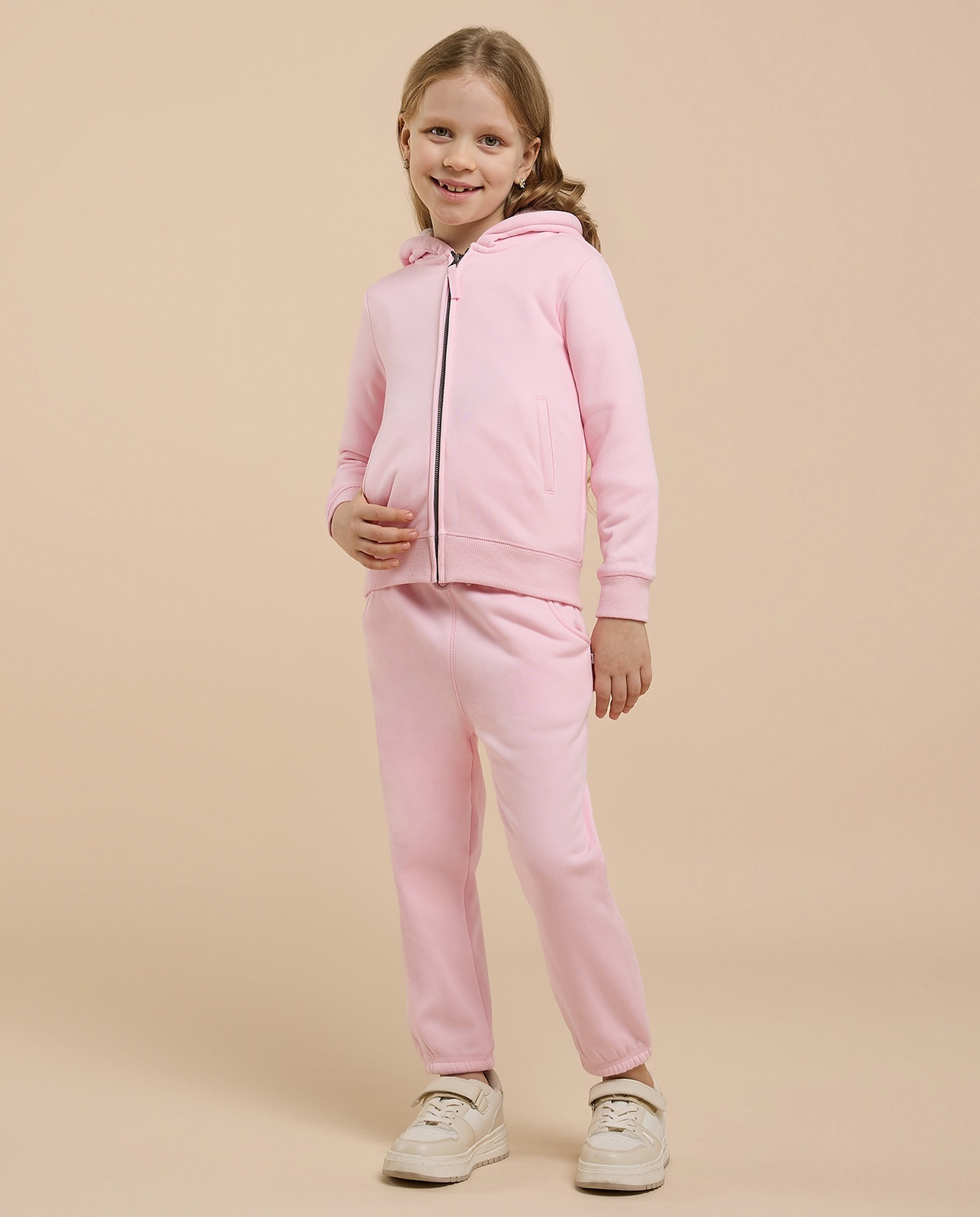 Solid Hooded Clothing Set