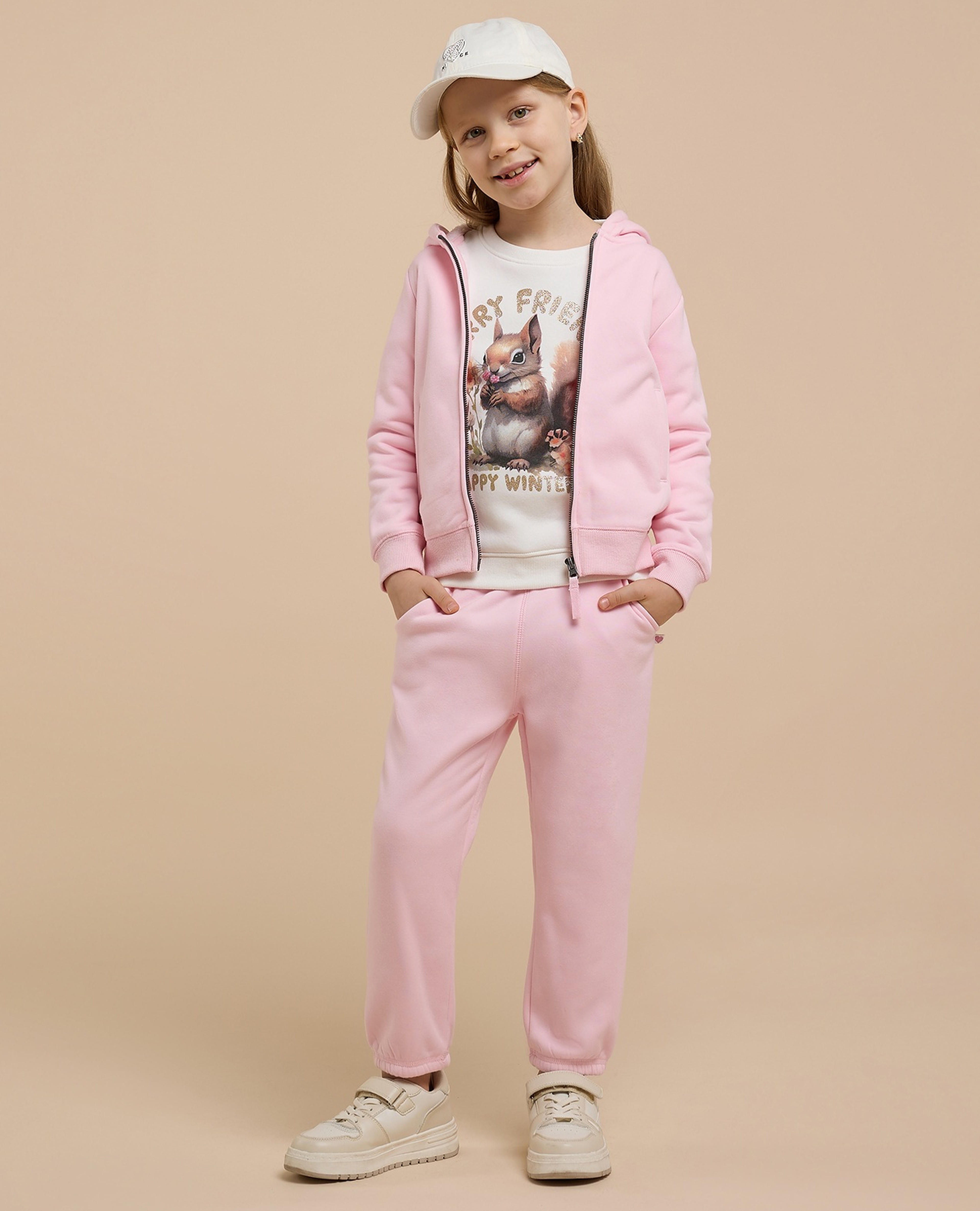 Solid Hooded Clothing Set