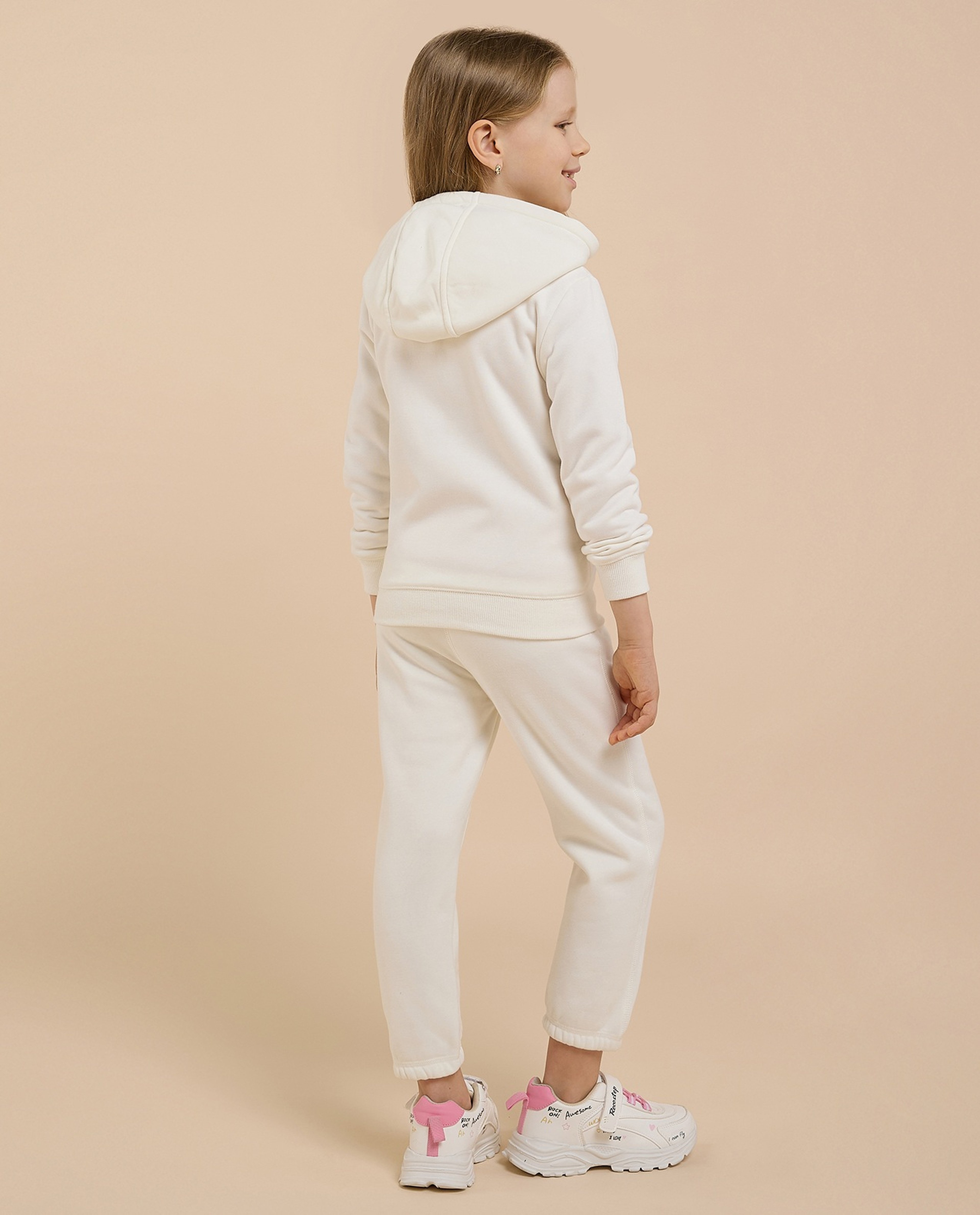 Solid Hooded Clothing Set