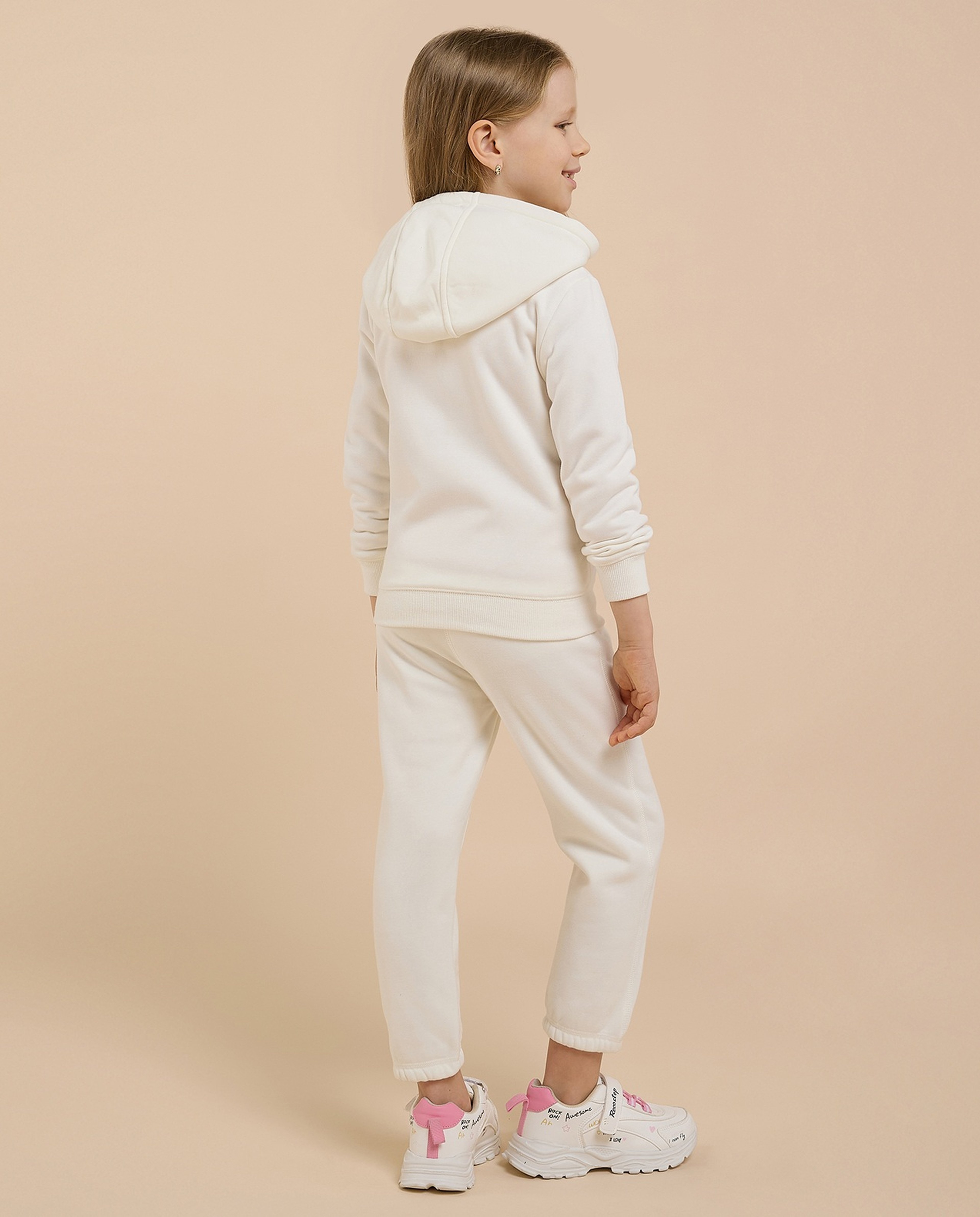 Solid Hooded Clothing Set