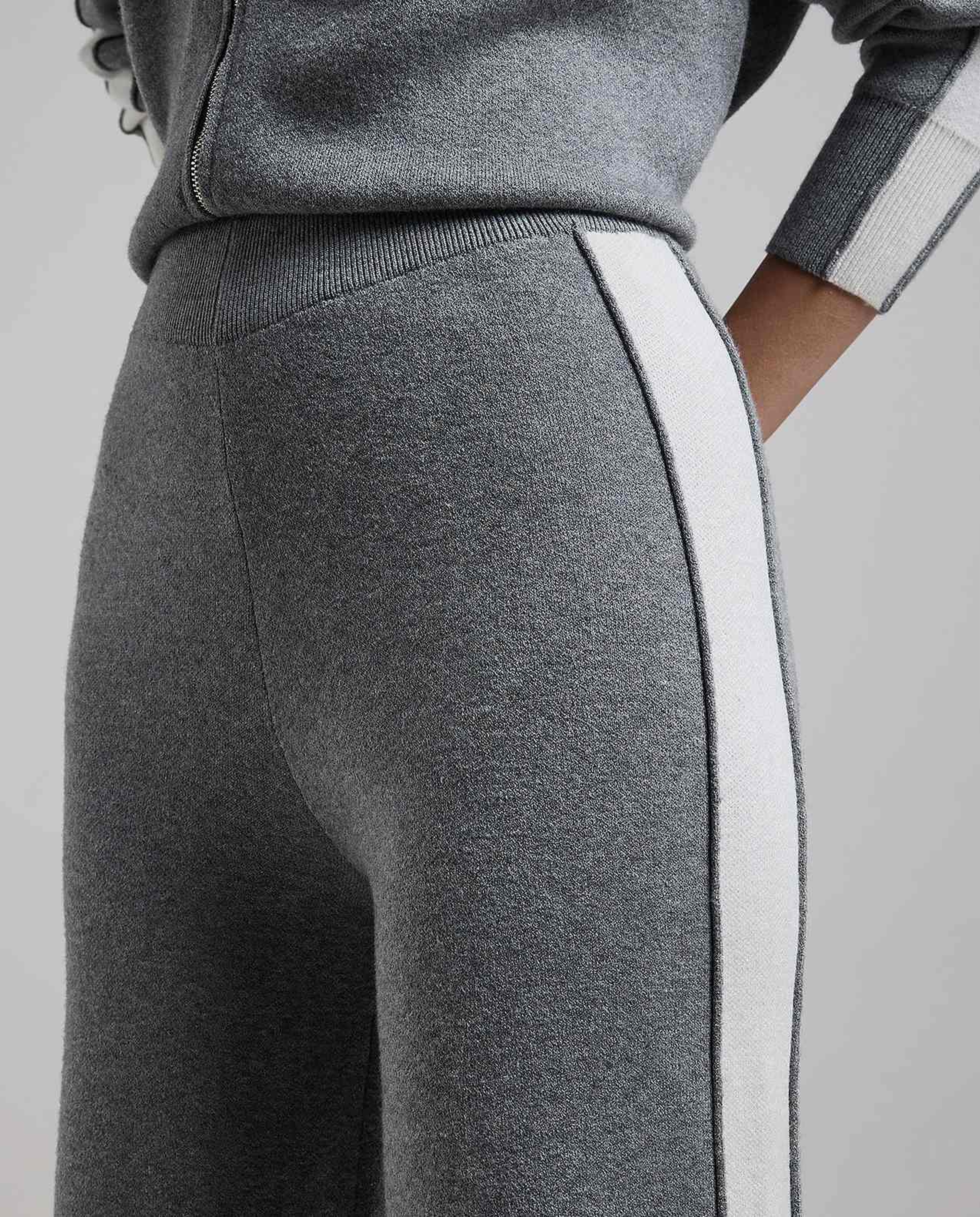 Stripe Detail Sweatpants with Drawstring Waist