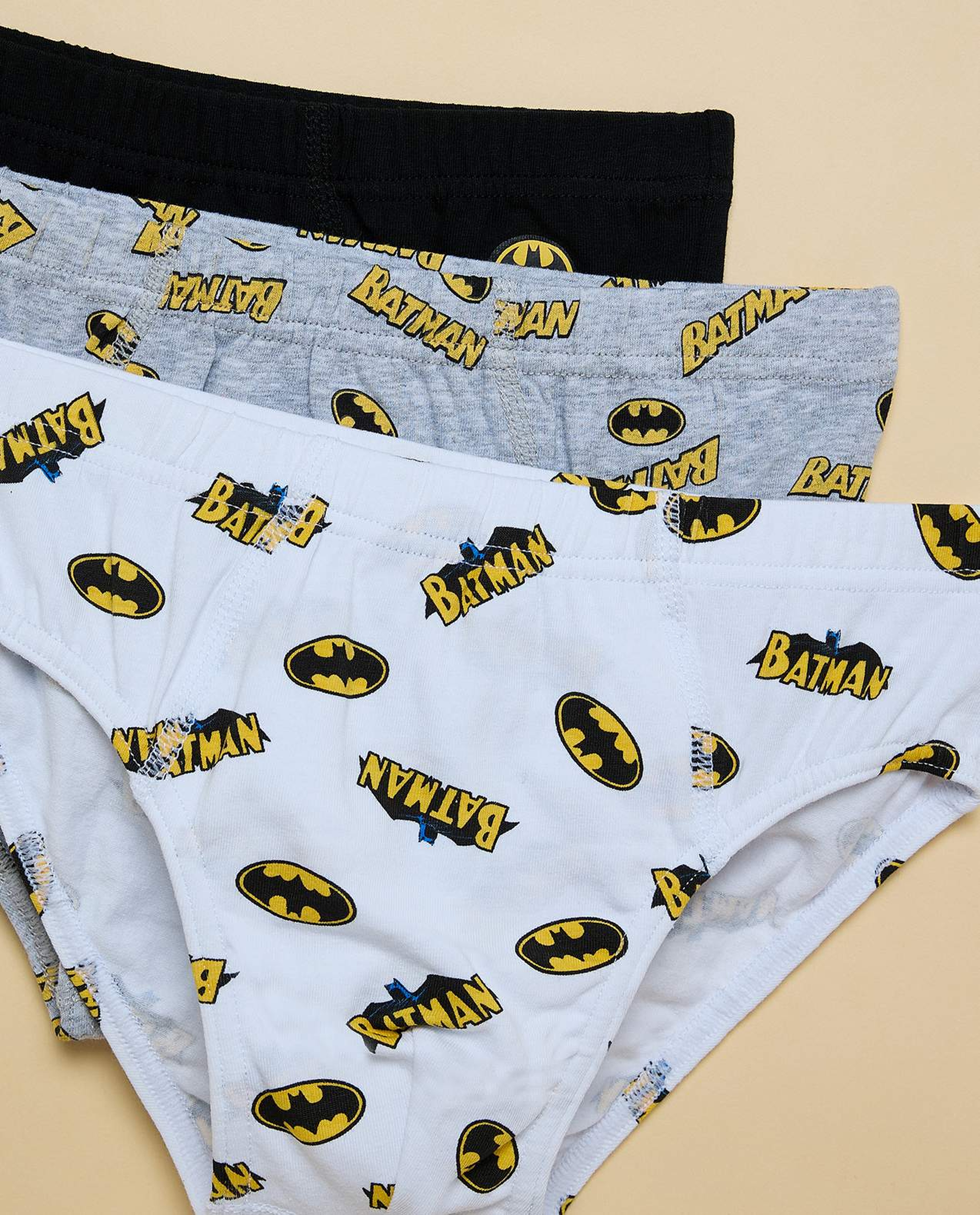 3 Pack Batman Printed Briefs