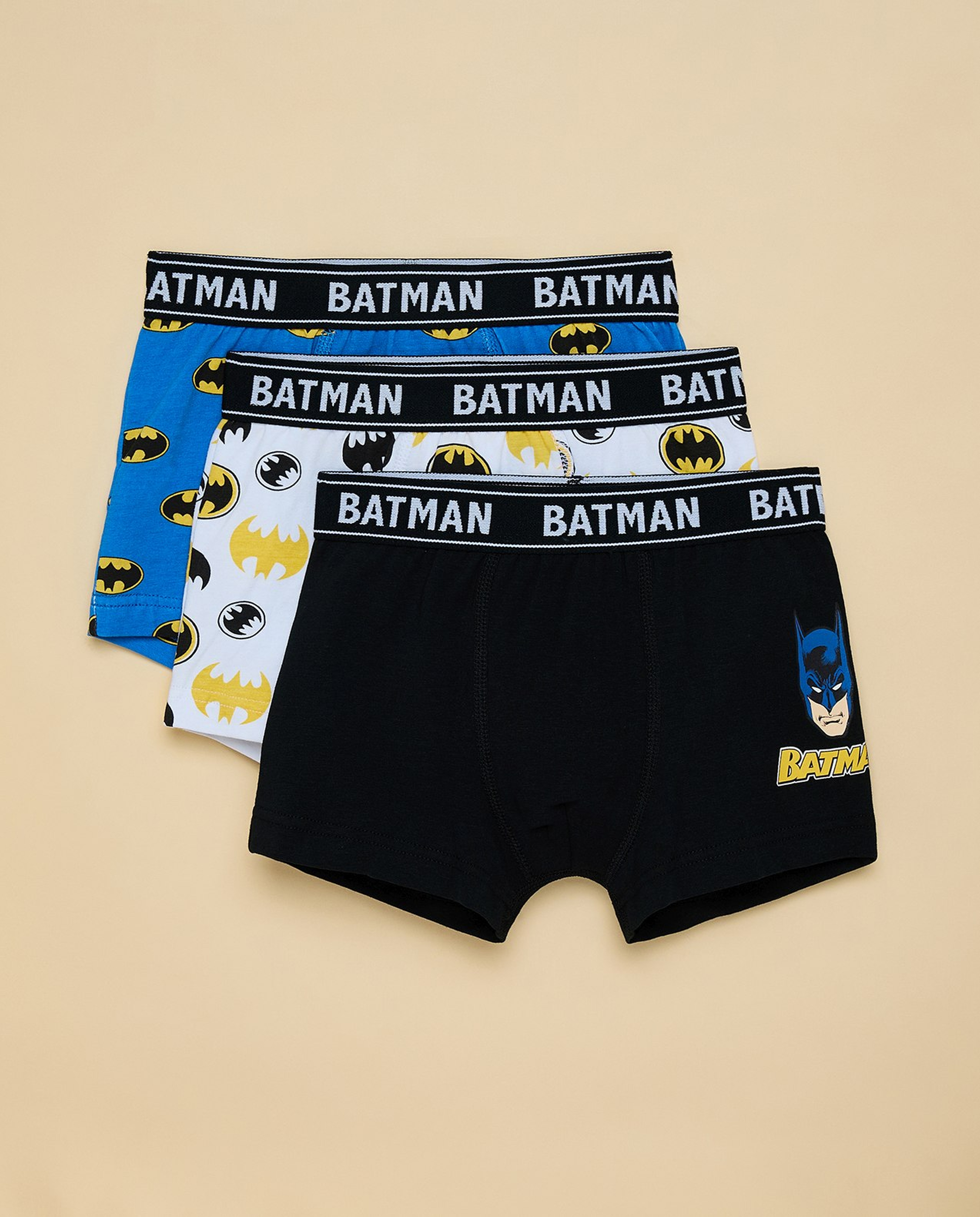 3 Pack Batman Printed Boxers