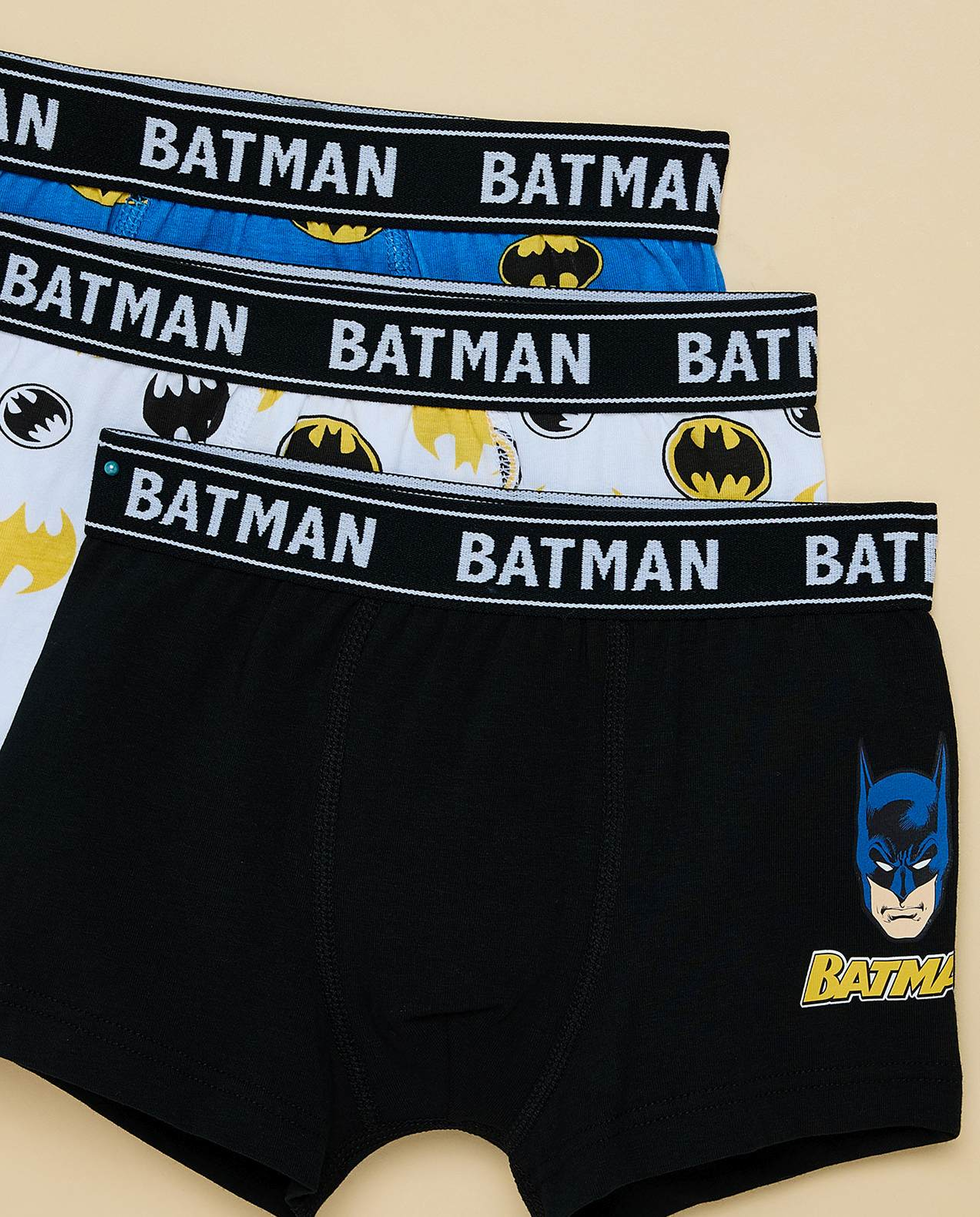 3 Pack Batman Printed Boxers