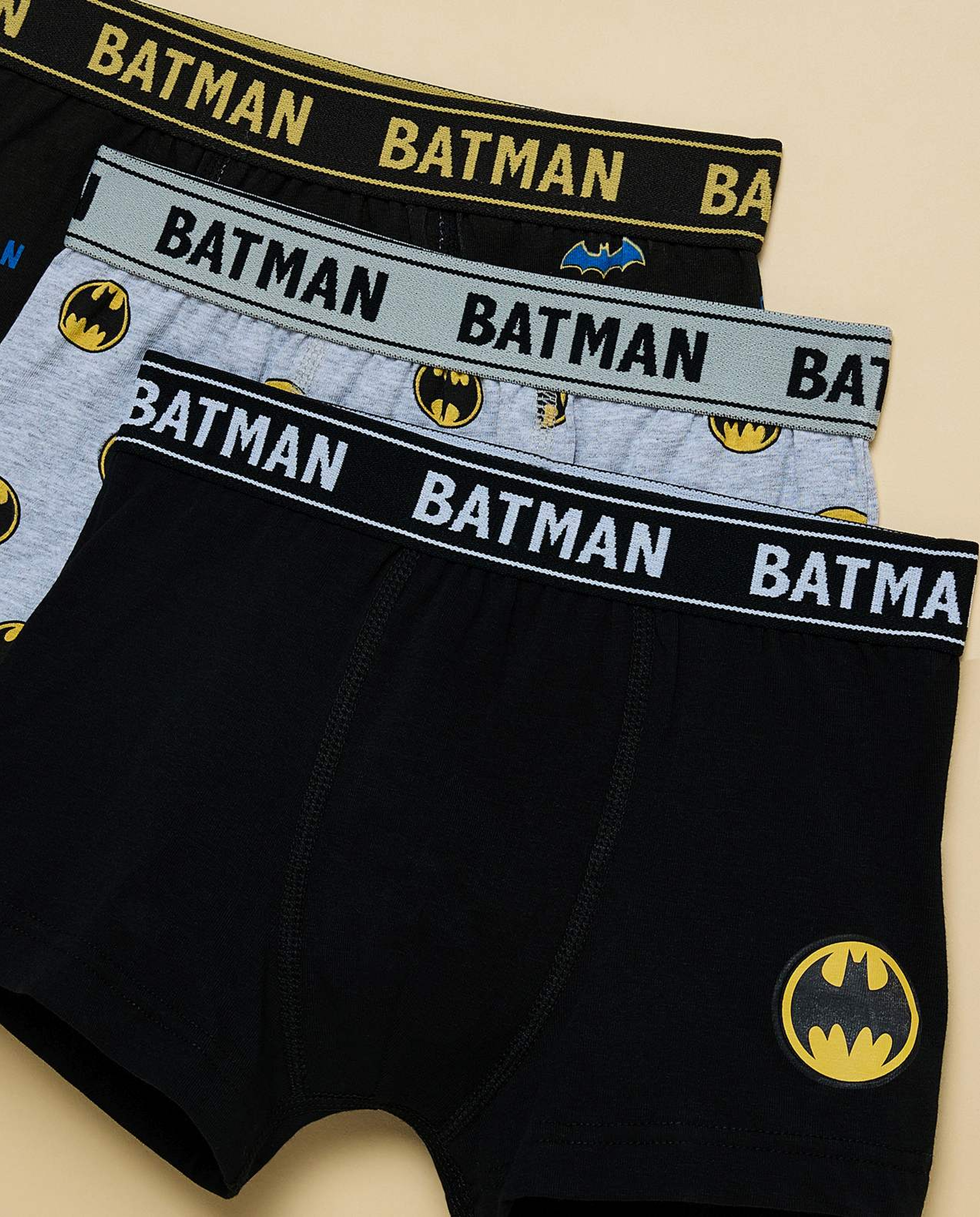 3 Pack Batman Printed Boxers