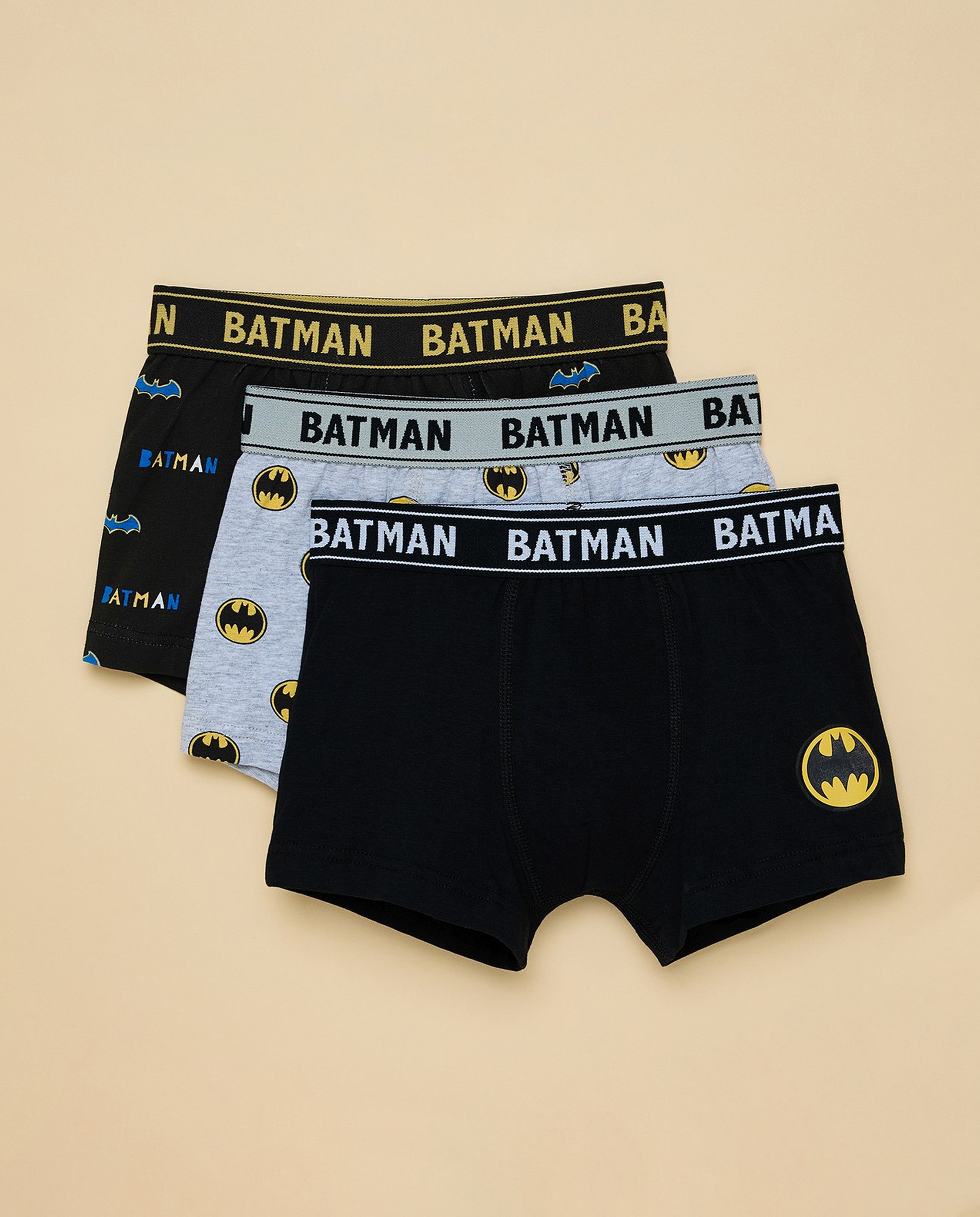 3 Pack Batman Printed Boxers