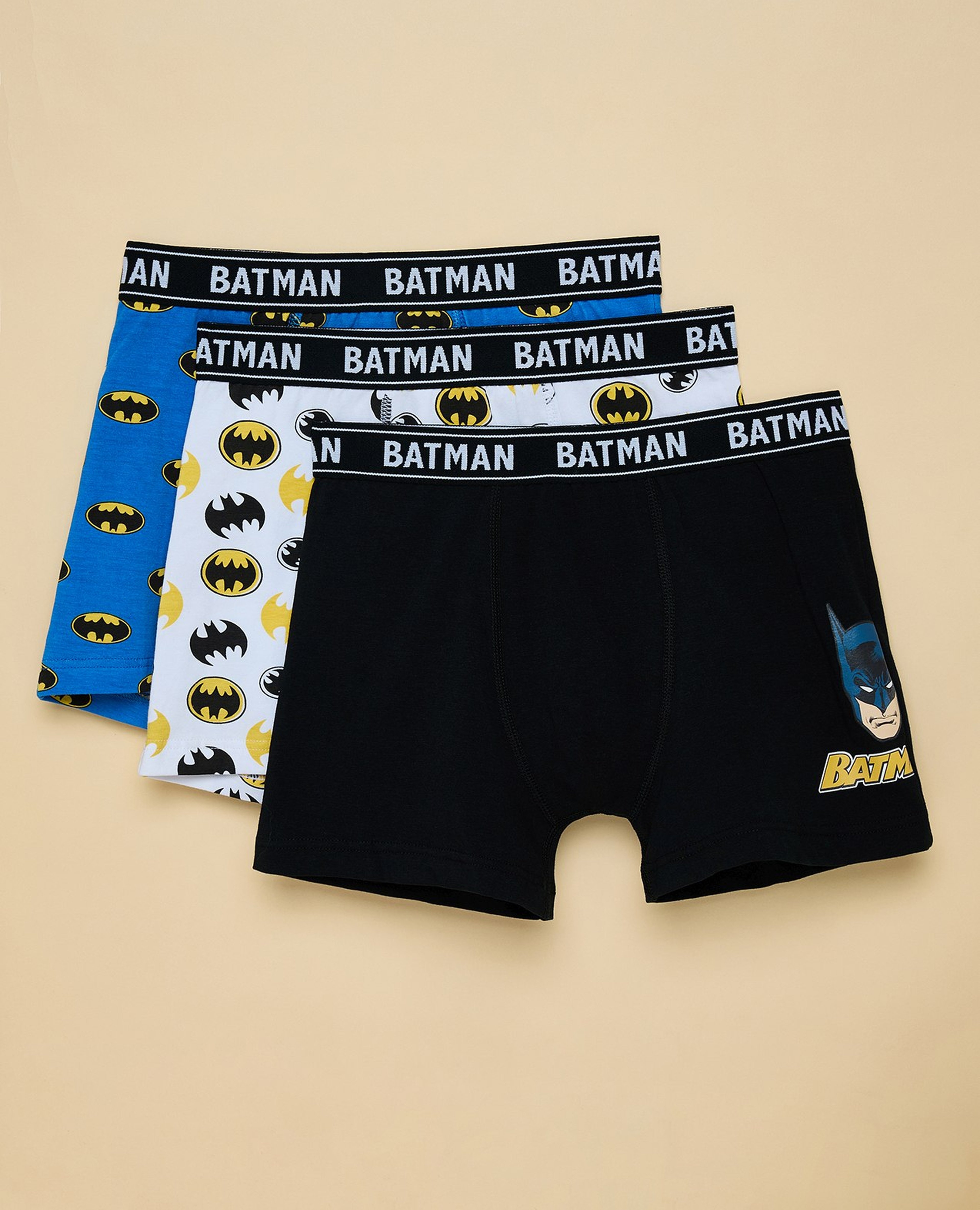 3 Pack Batman Printed Boxers