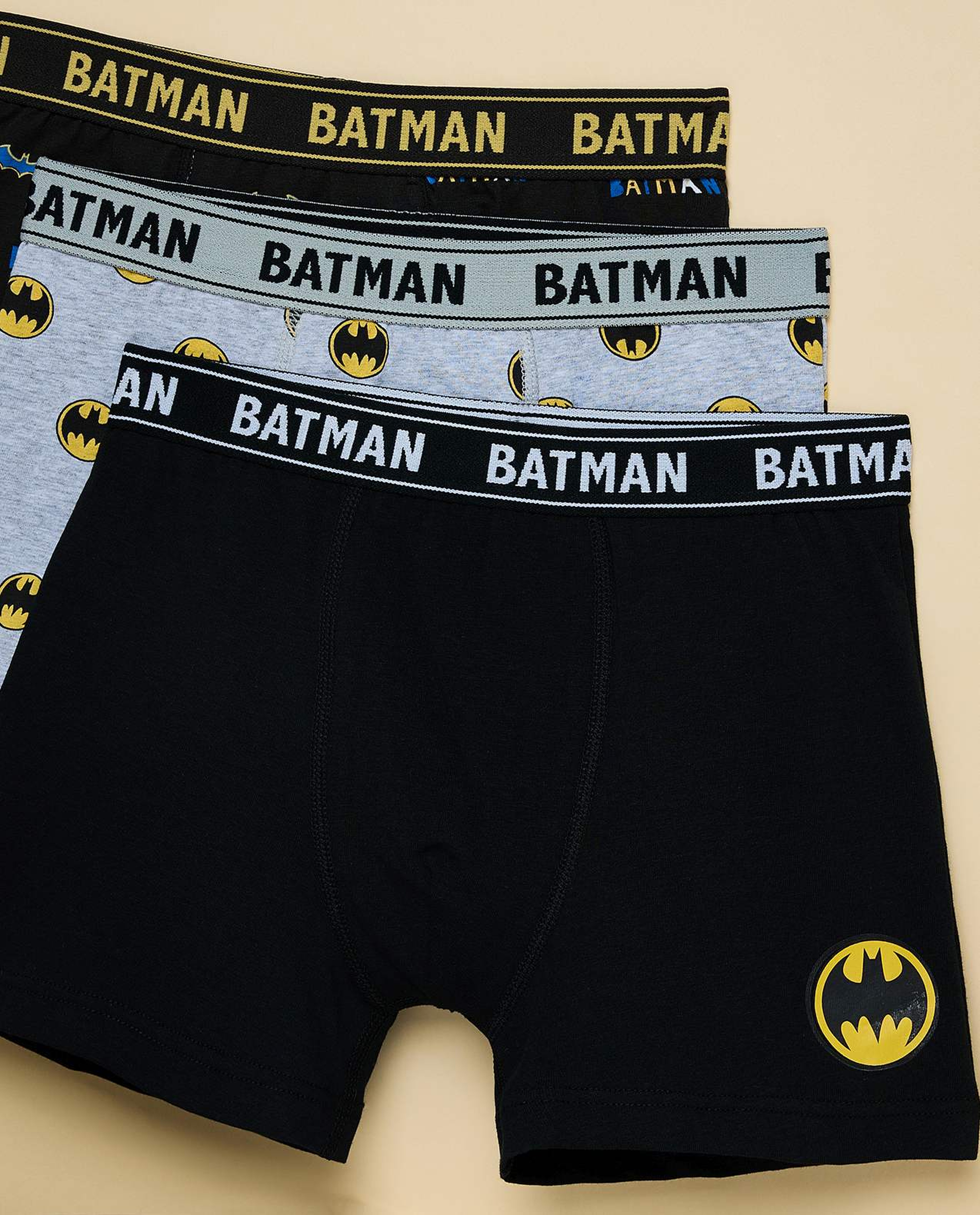 3 Pack Batman Printed Boxers