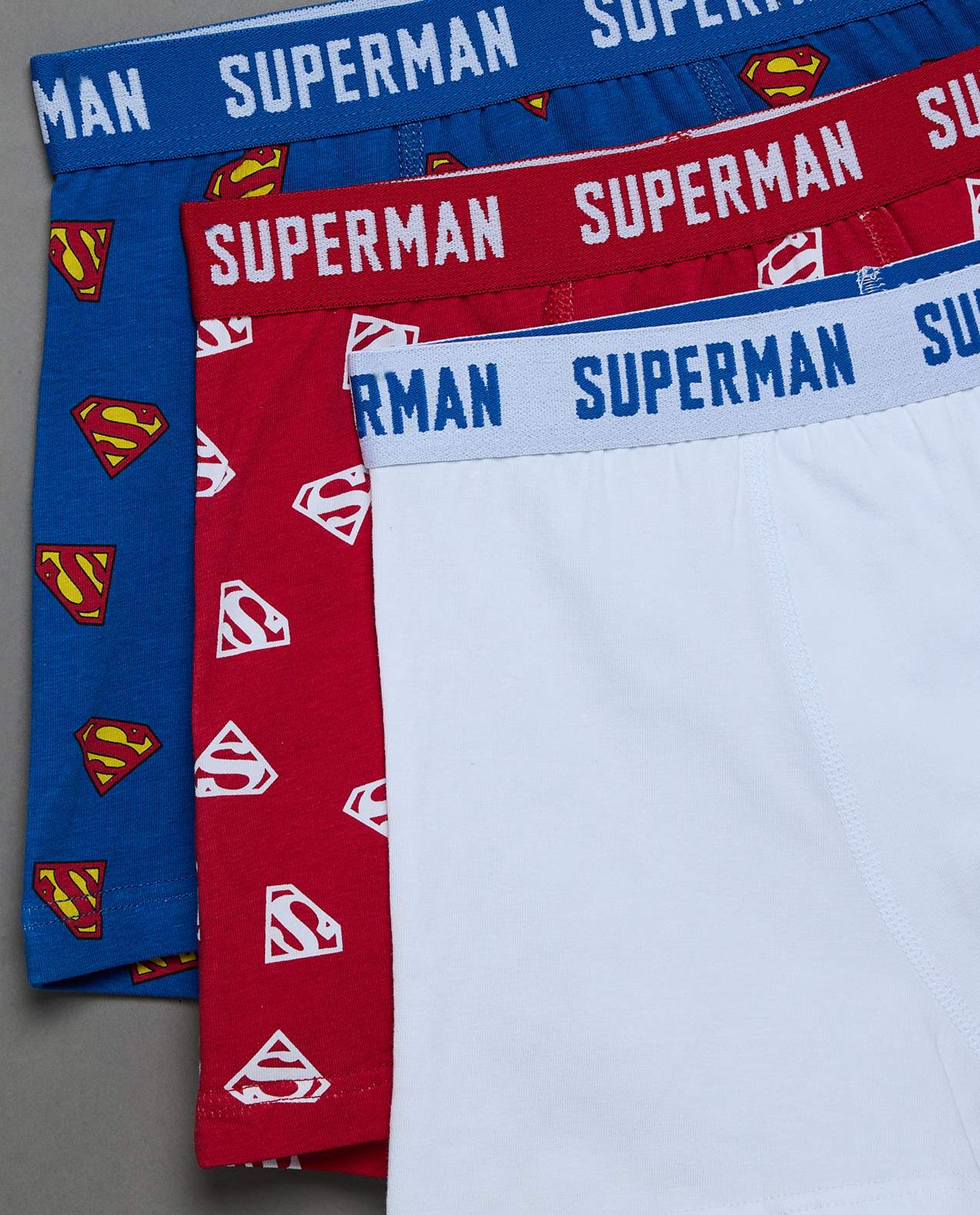 3 Pack Superman Printed Boxers