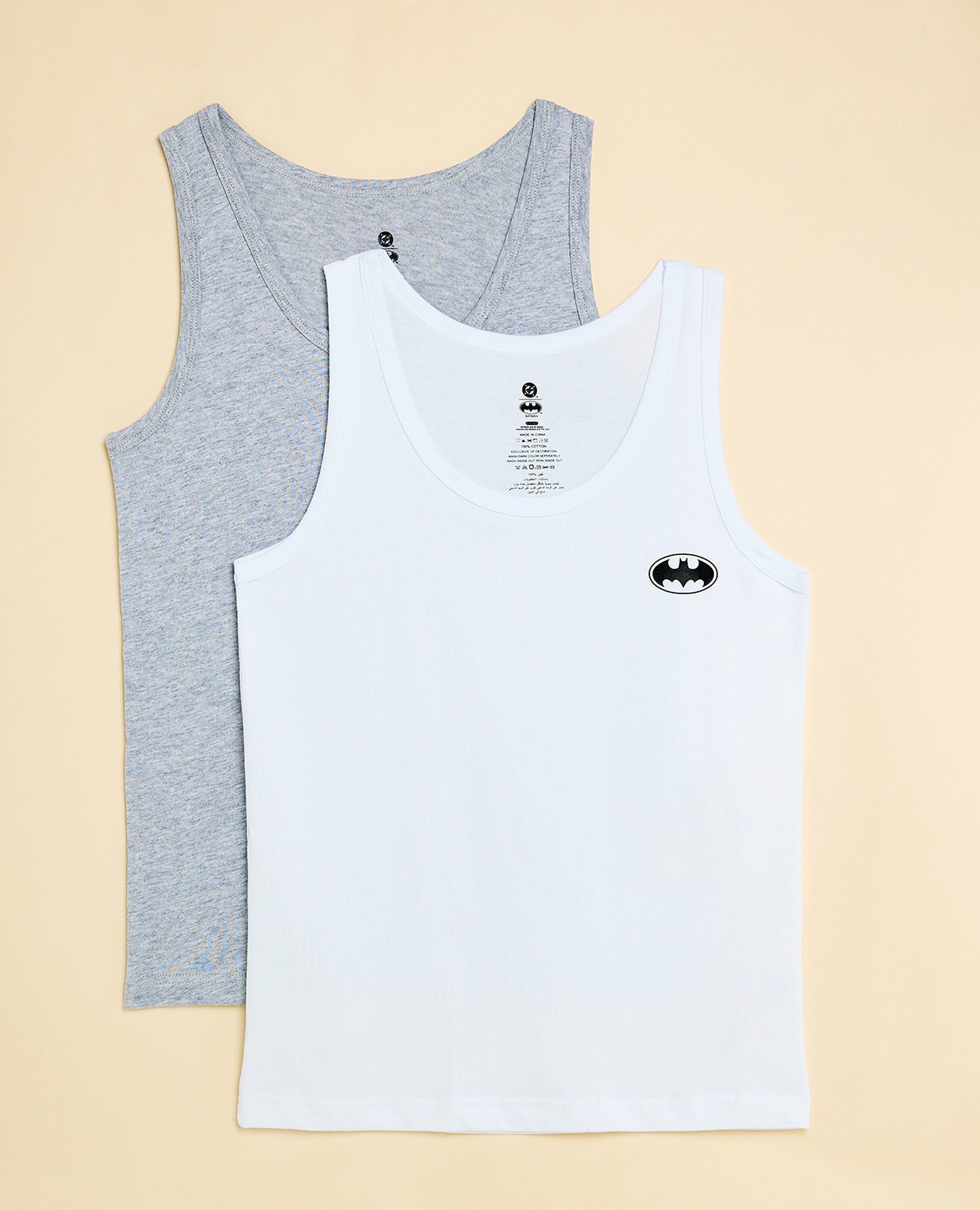 2 Pack Batman Print Vests