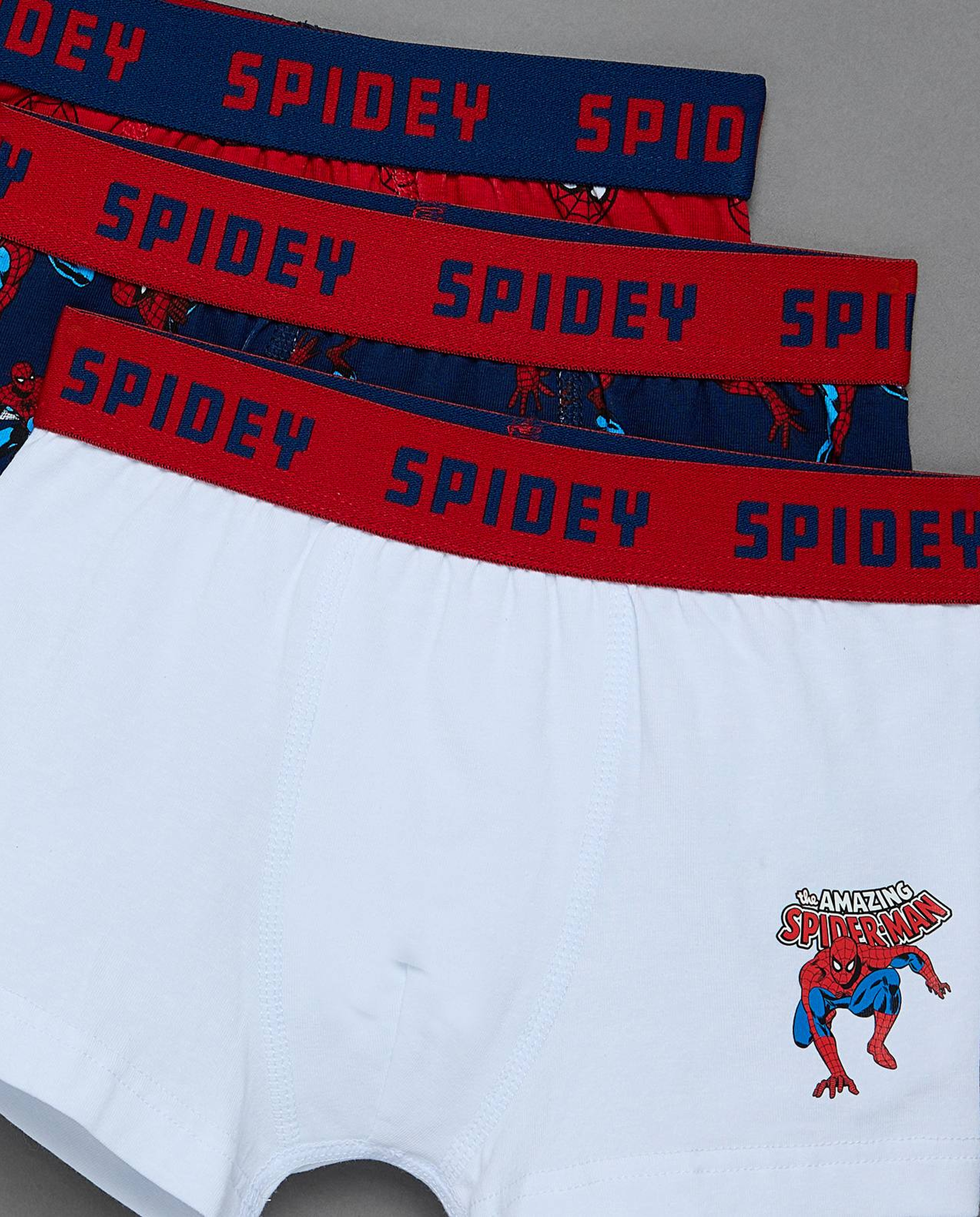 3 Pack Spiderman Printed Boxers