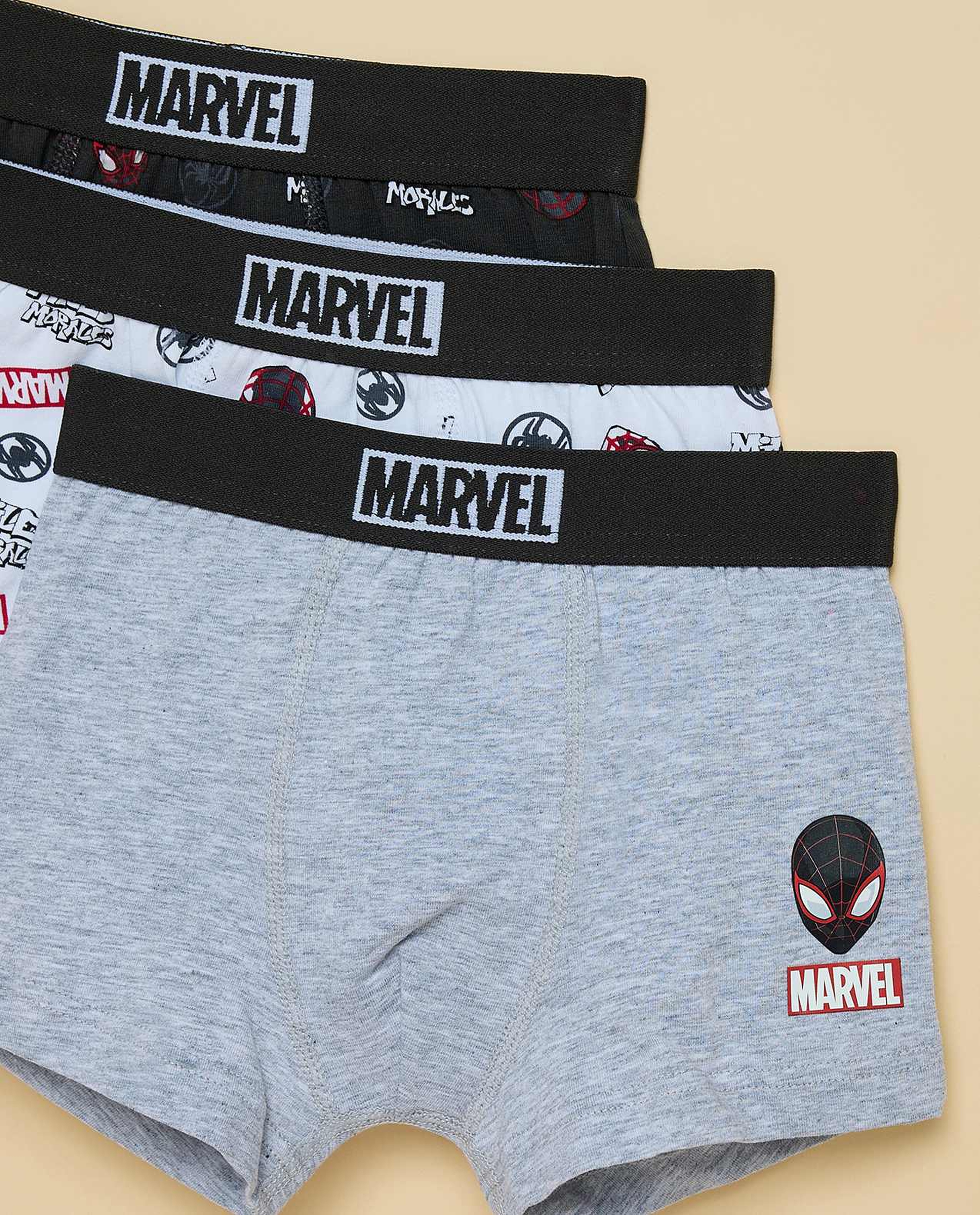3 Pack Marvel Printed Boxers