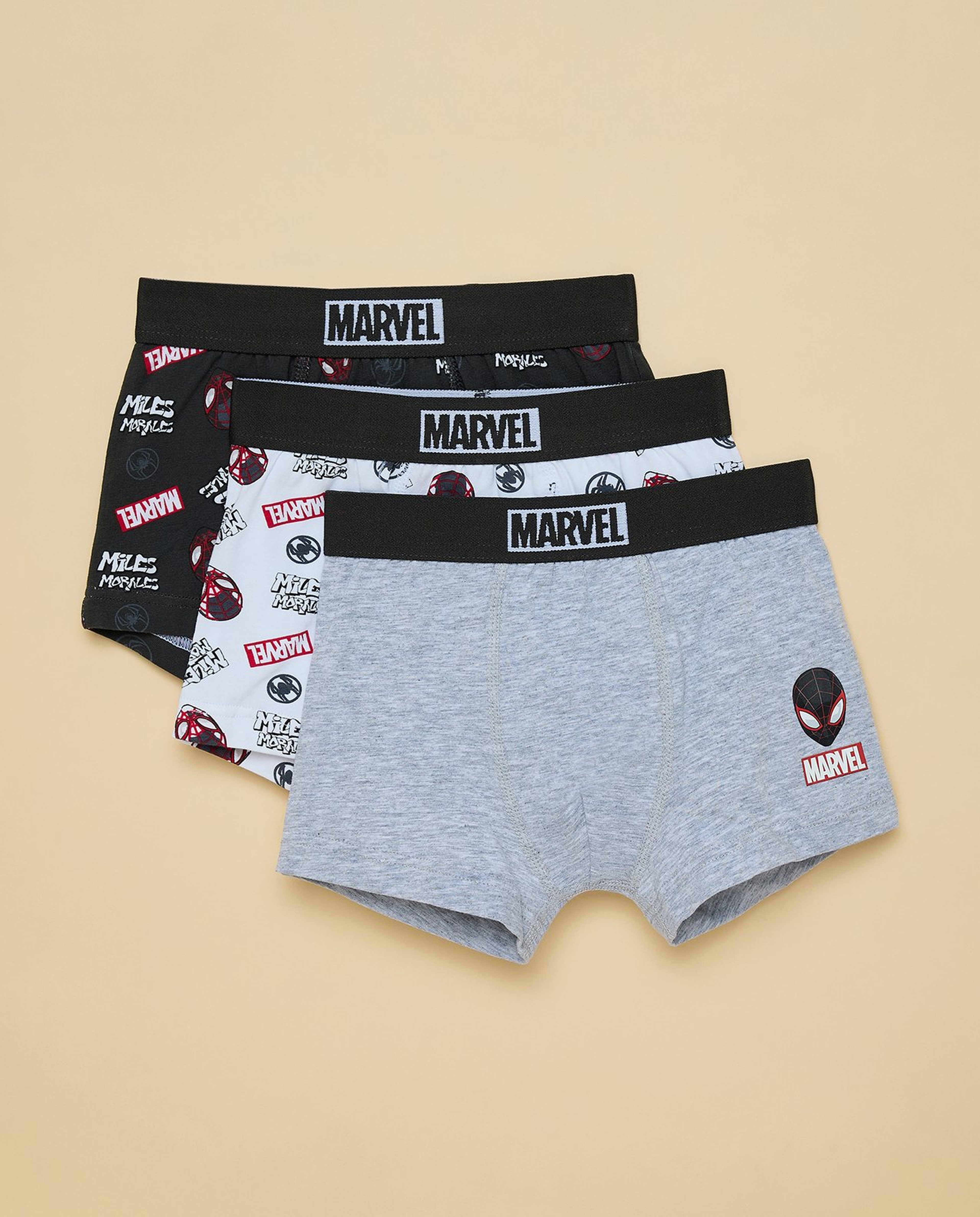 3 Pack Marvel Printed Boxers