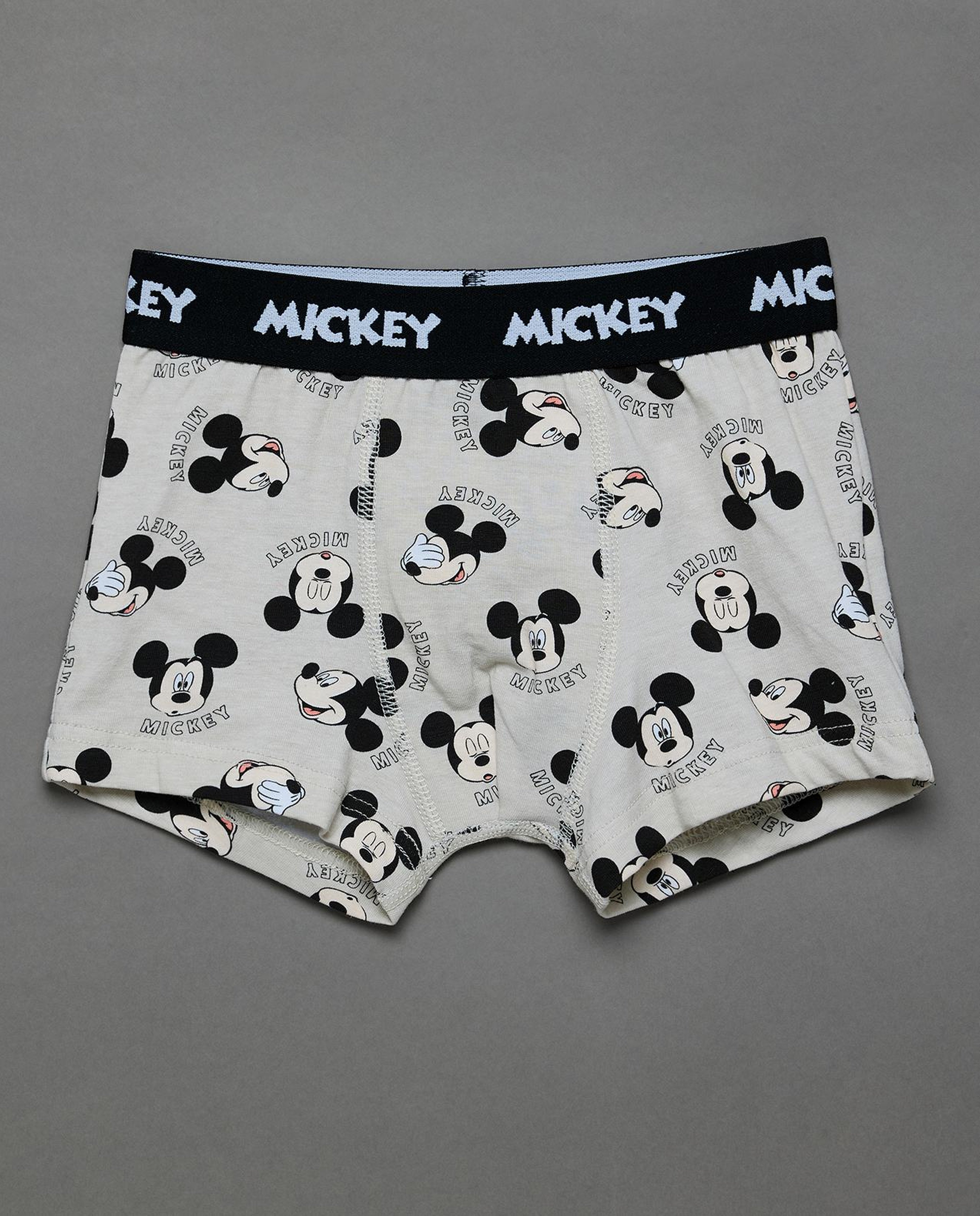 3 Pack Mickey Mouse Printed Boxers