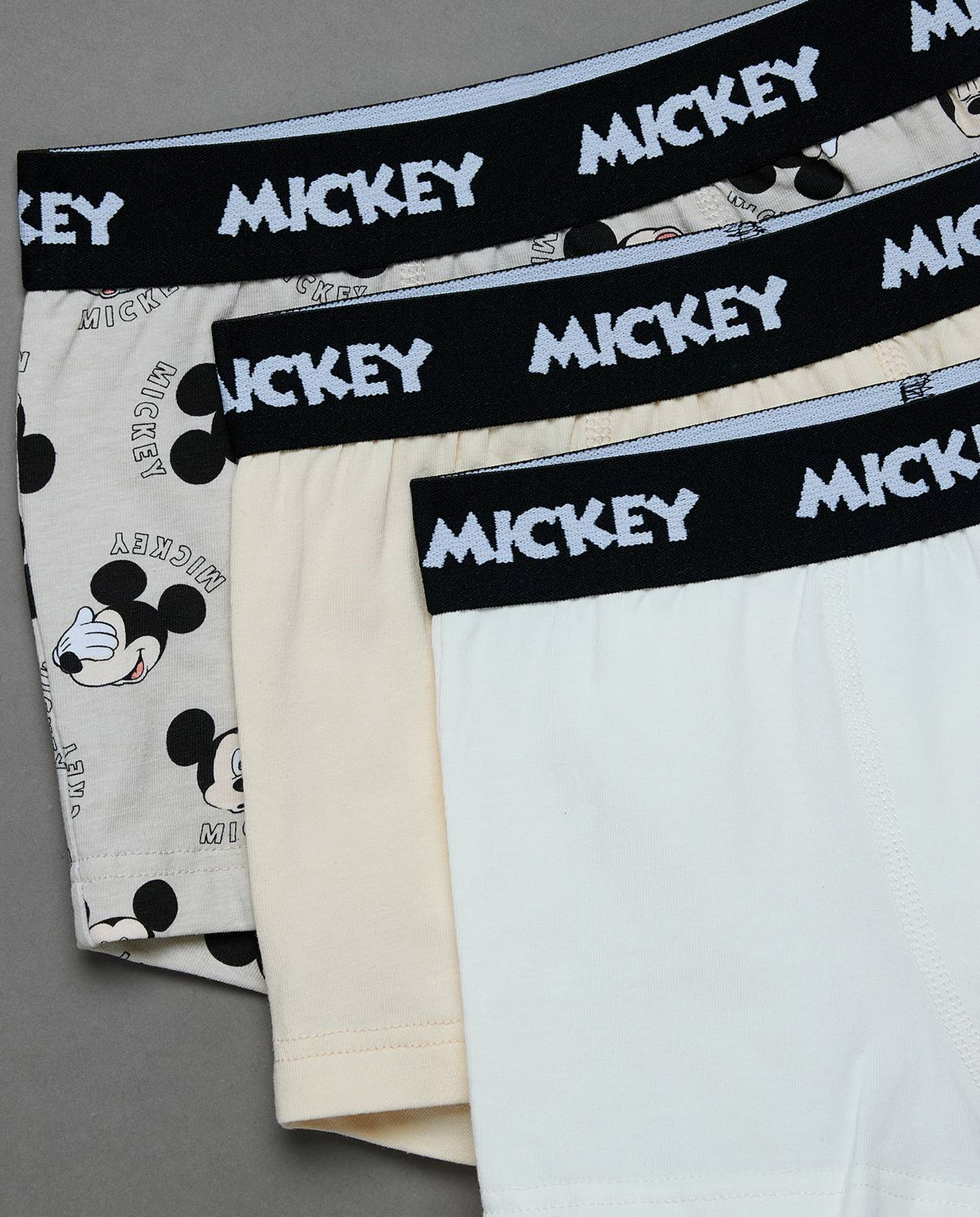 3 Pack Mickey Mouse Printed Boxers