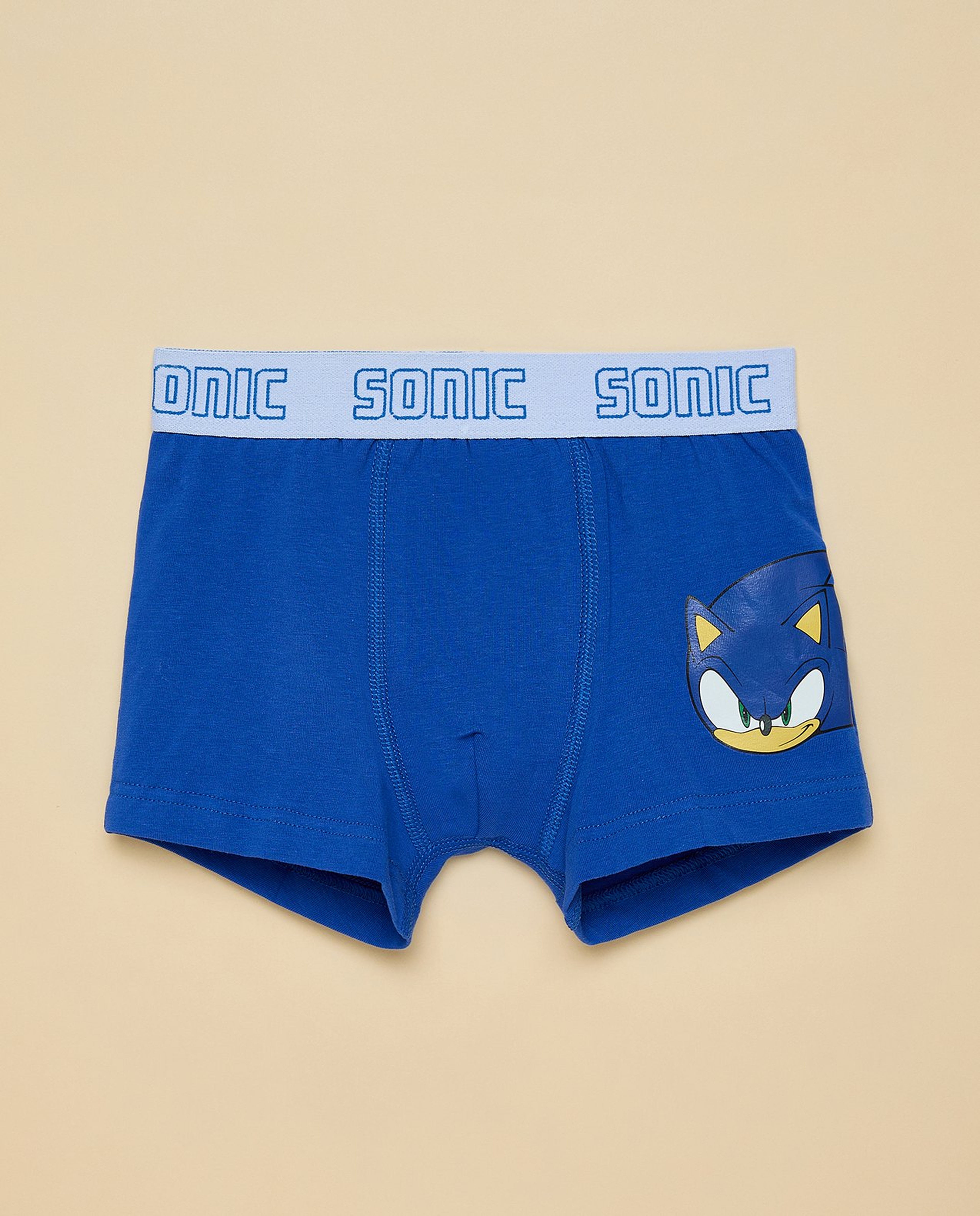 3 Pack Sonic Print Boxers