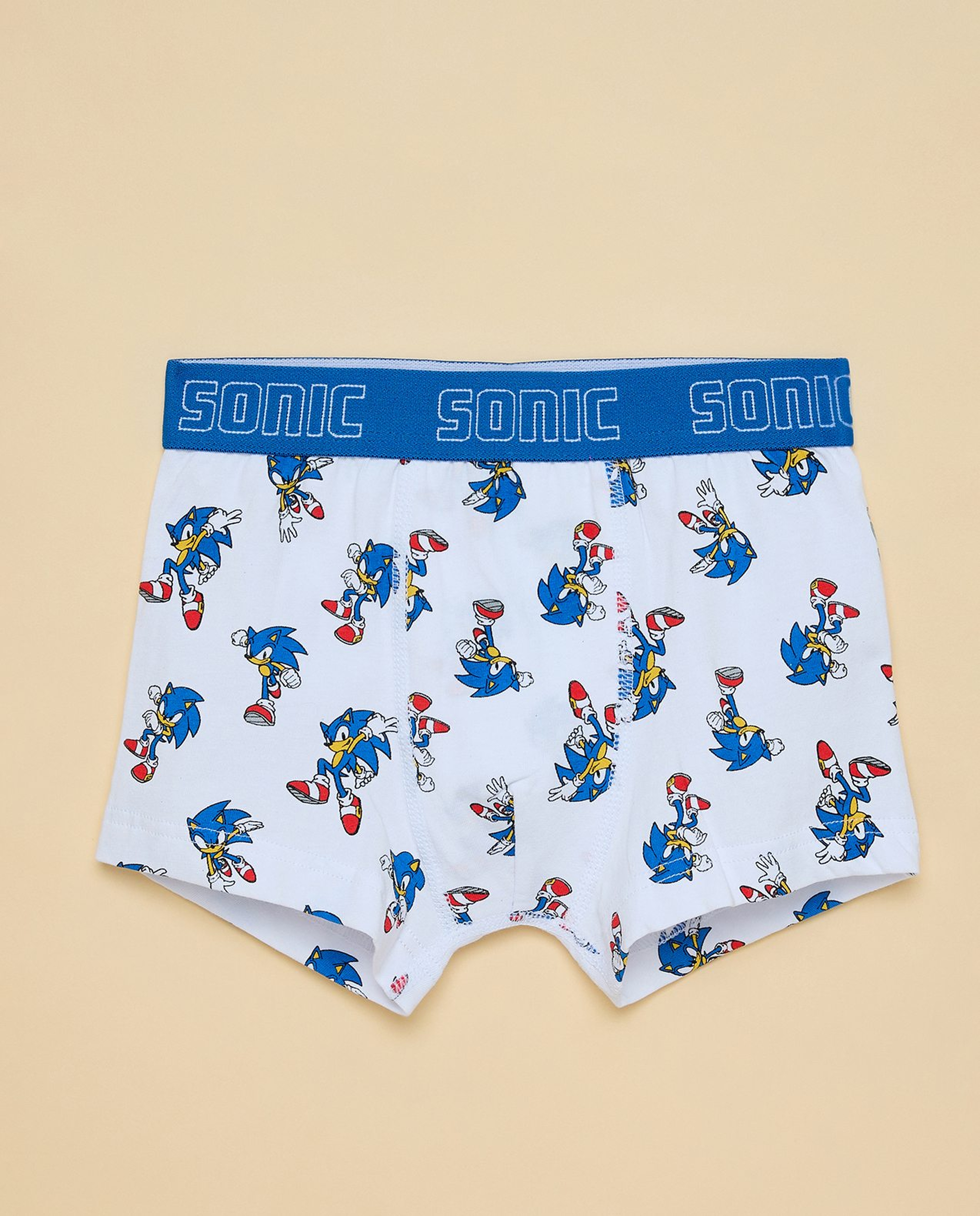3 Pack Sonic Print Boxers