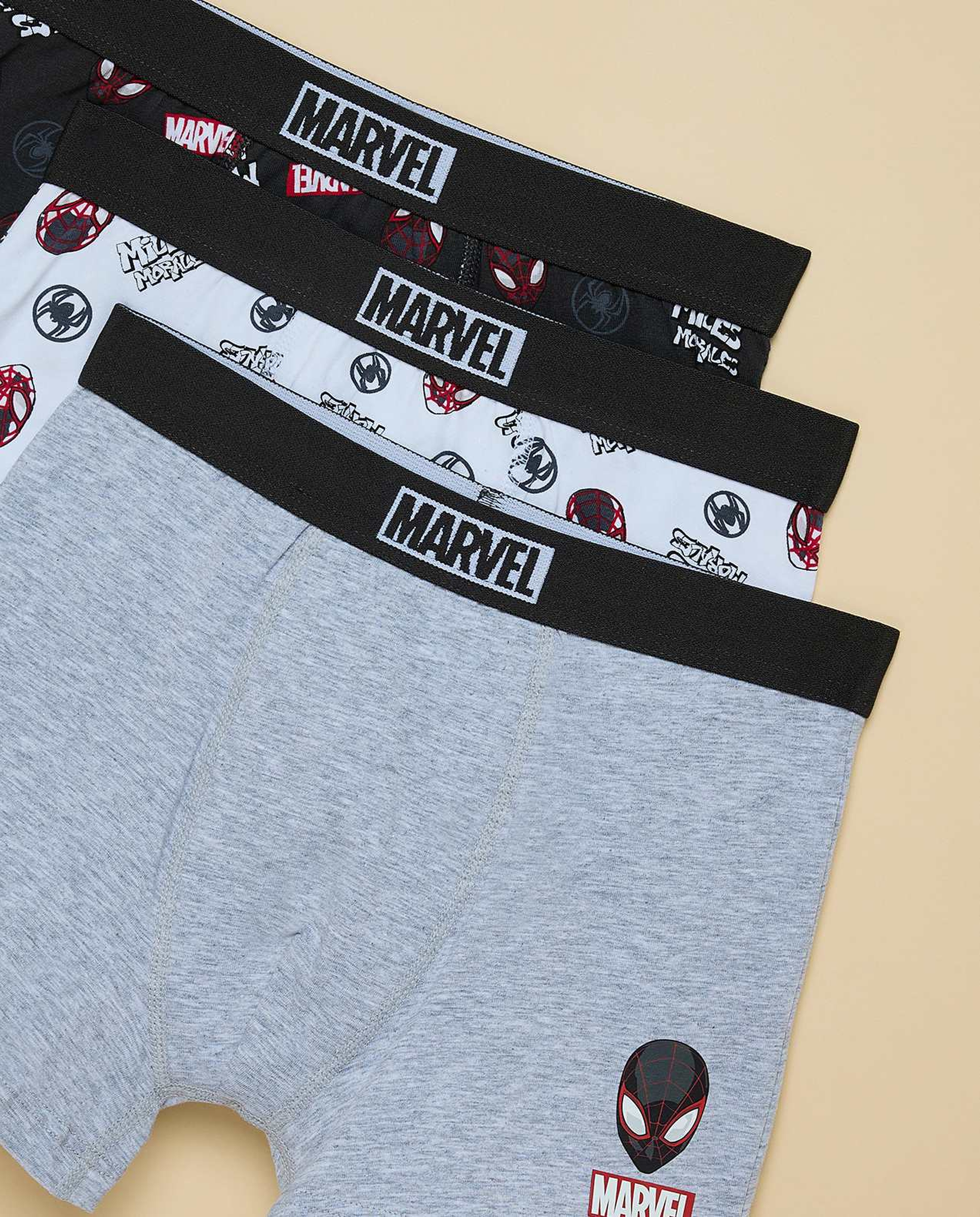 3 Pack Marvel Print Boxers