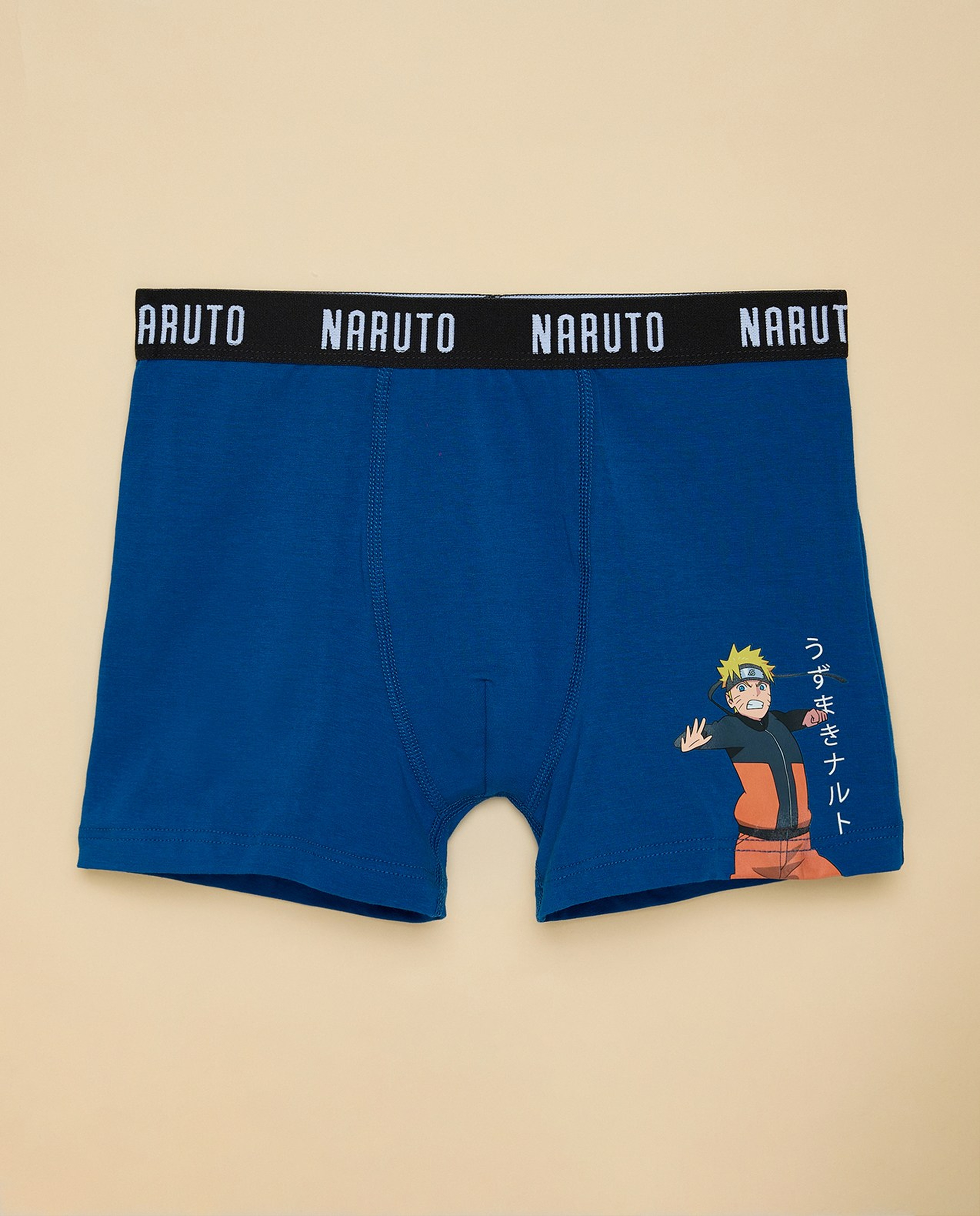 3 Pack Naruto Print Boxers