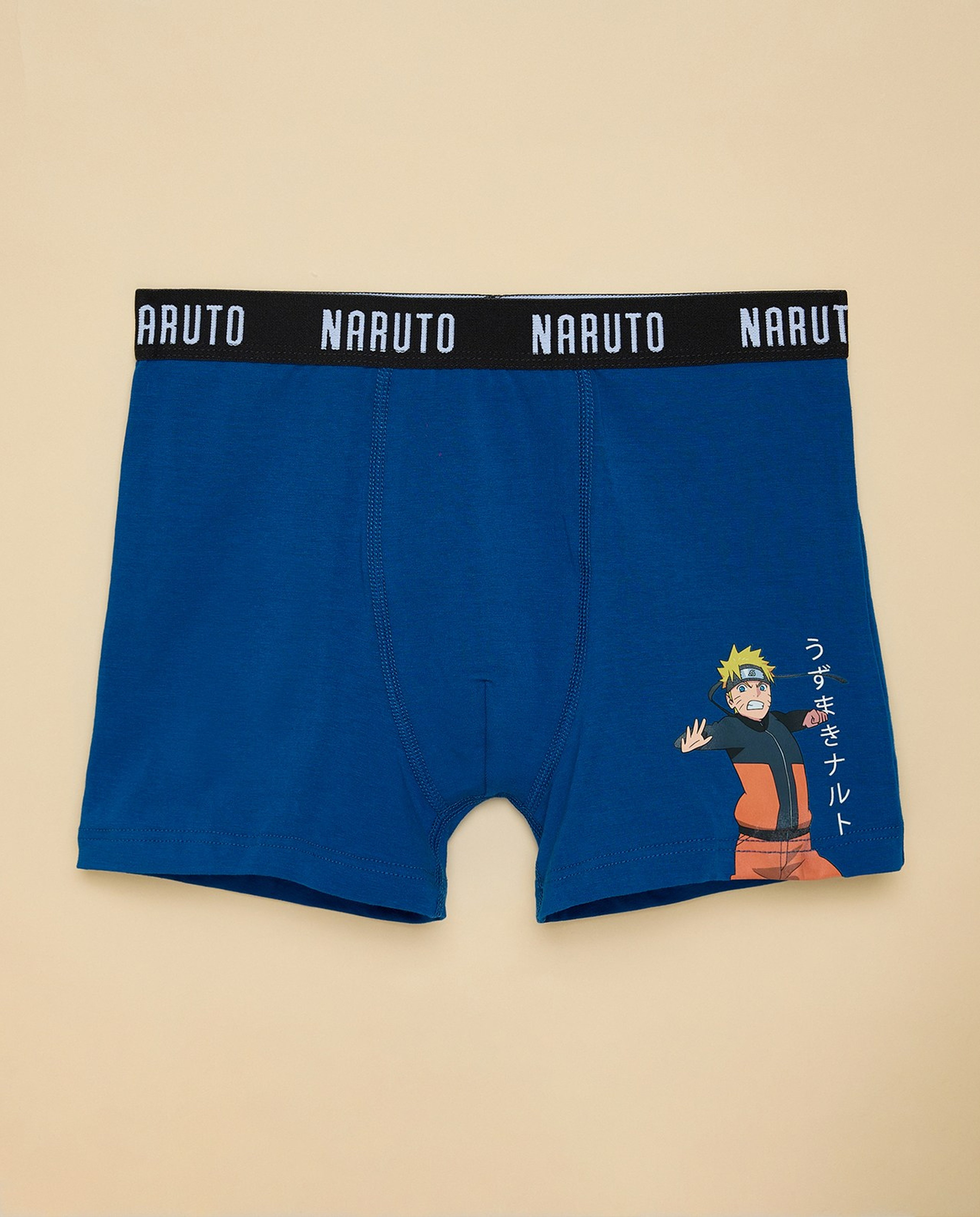 3 Pack Naruto Print Boxers