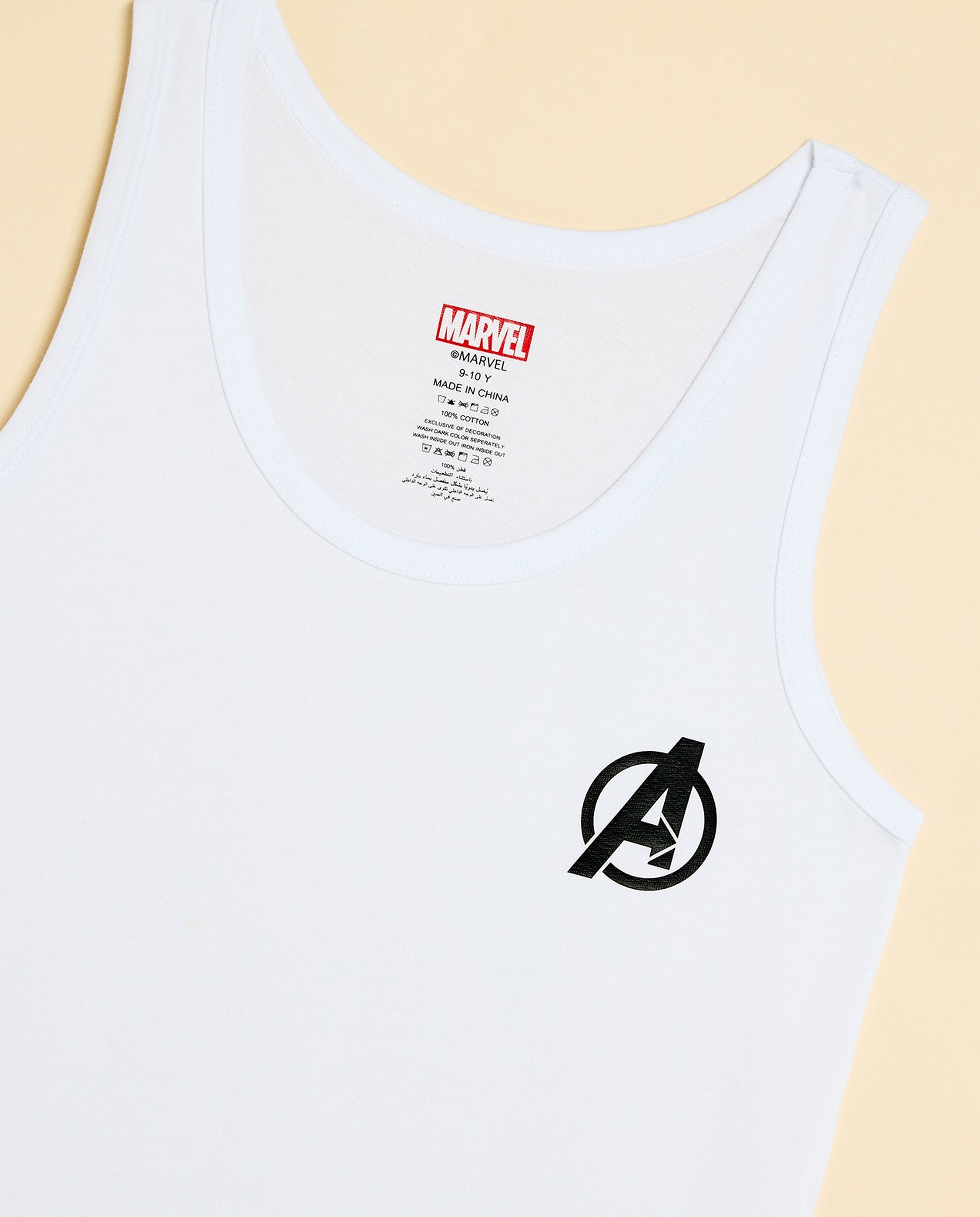 2 Pack Avengers Logo Vests