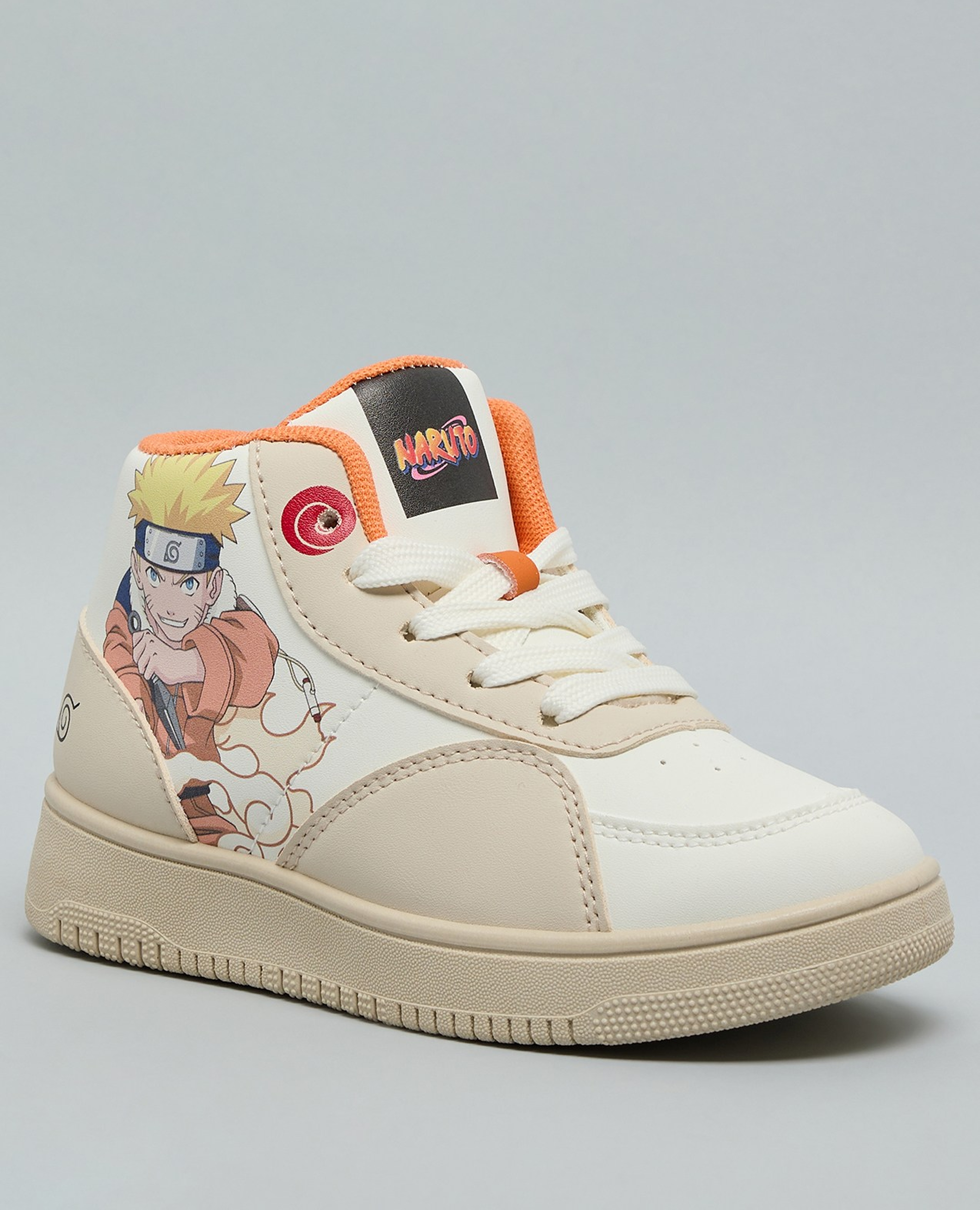 Naruto Print High Top Sneakers