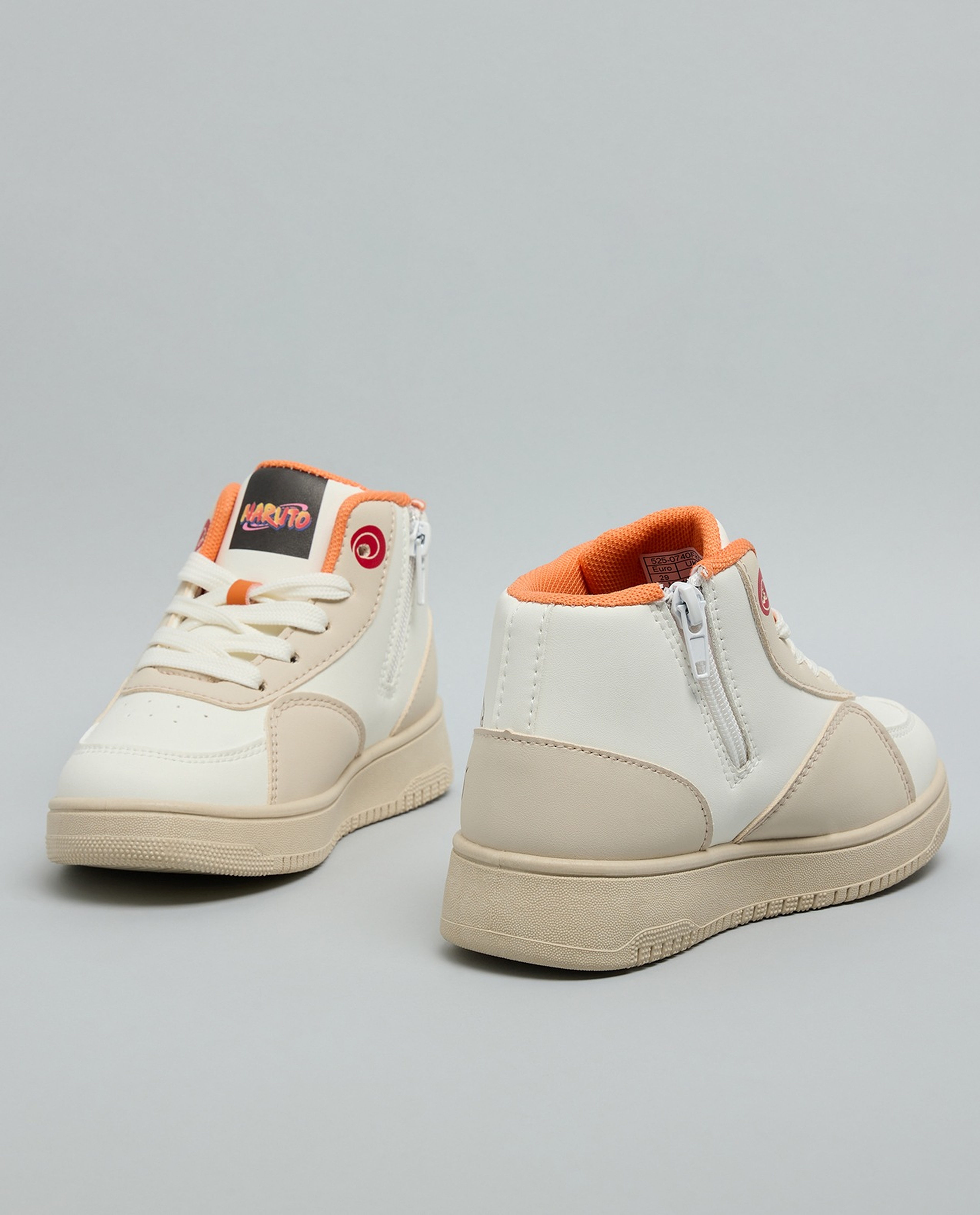 Naruto Print High Top Sneakers