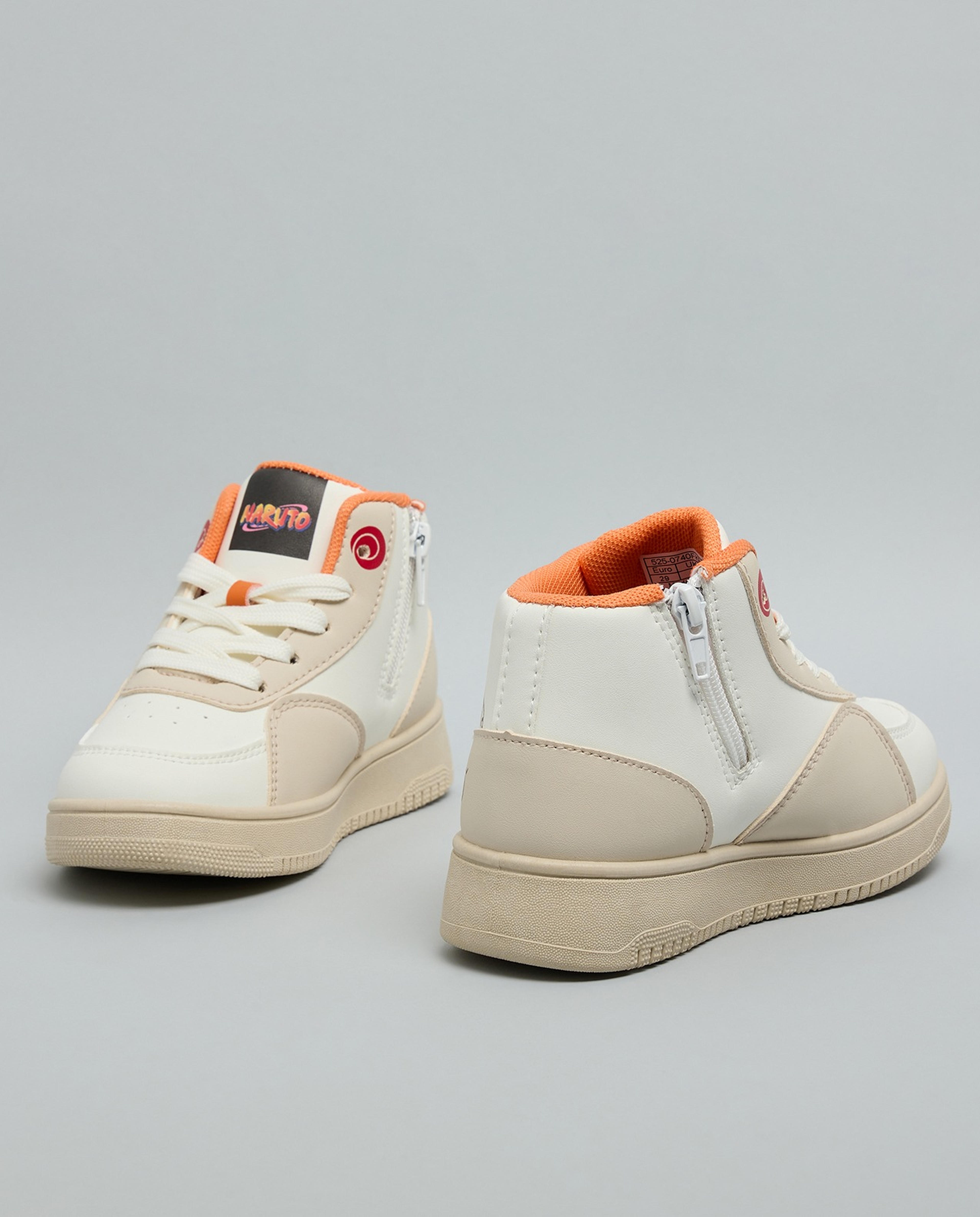 Naruto Print High Top Sneakers