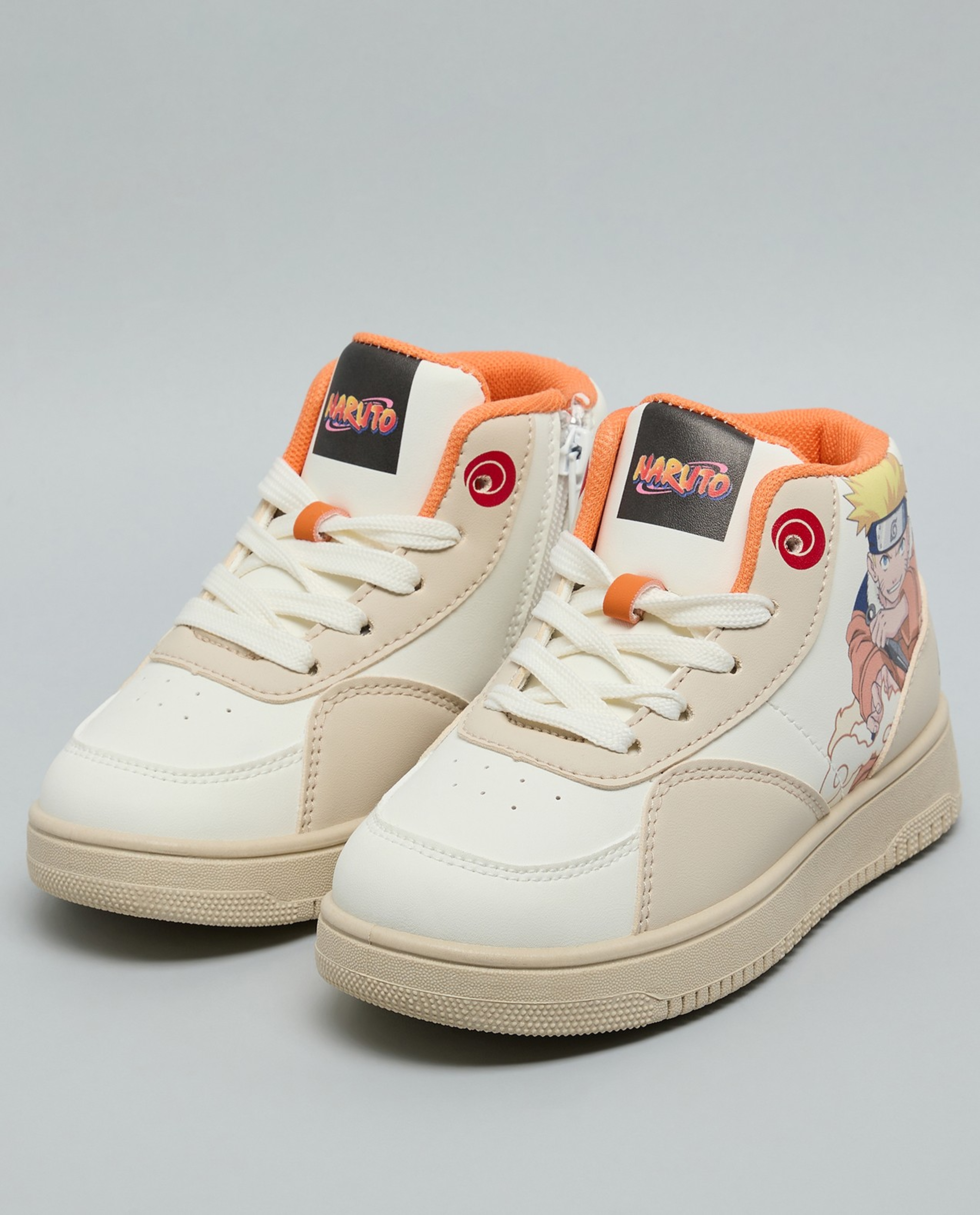 Naruto Print High Top Sneakers