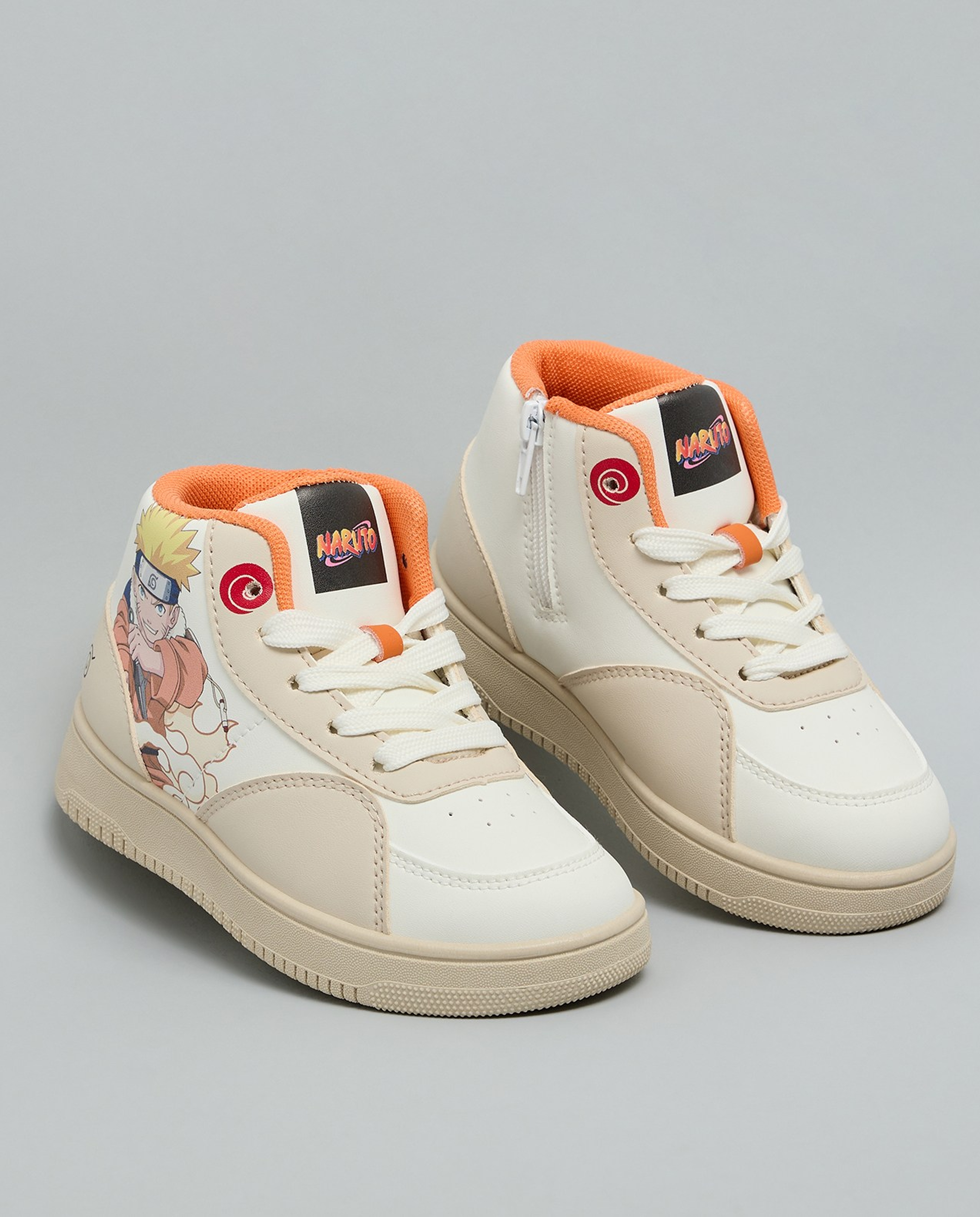 Naruto Print High Top Sneakers
