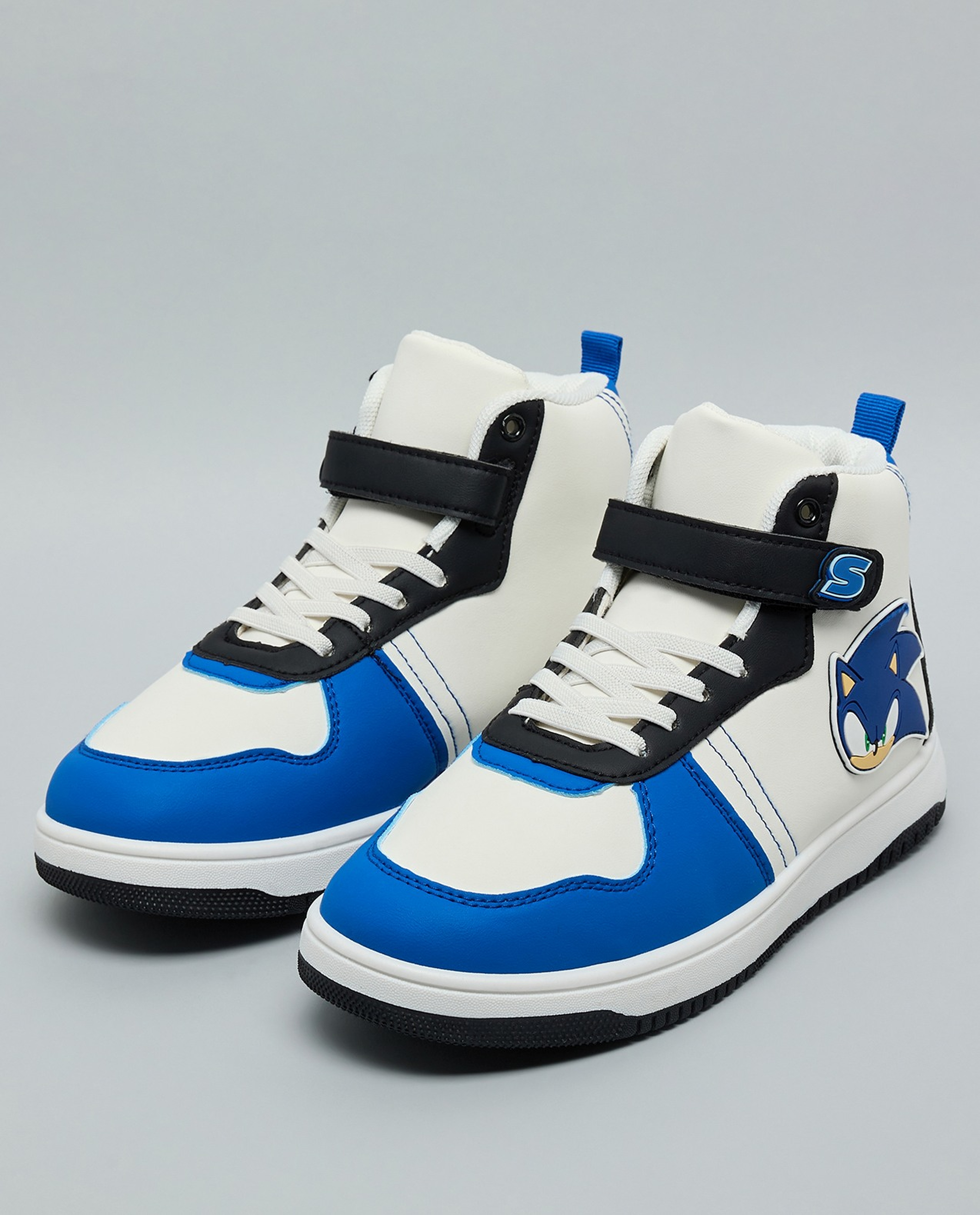 Sonic Appliqued High Top Sneakers